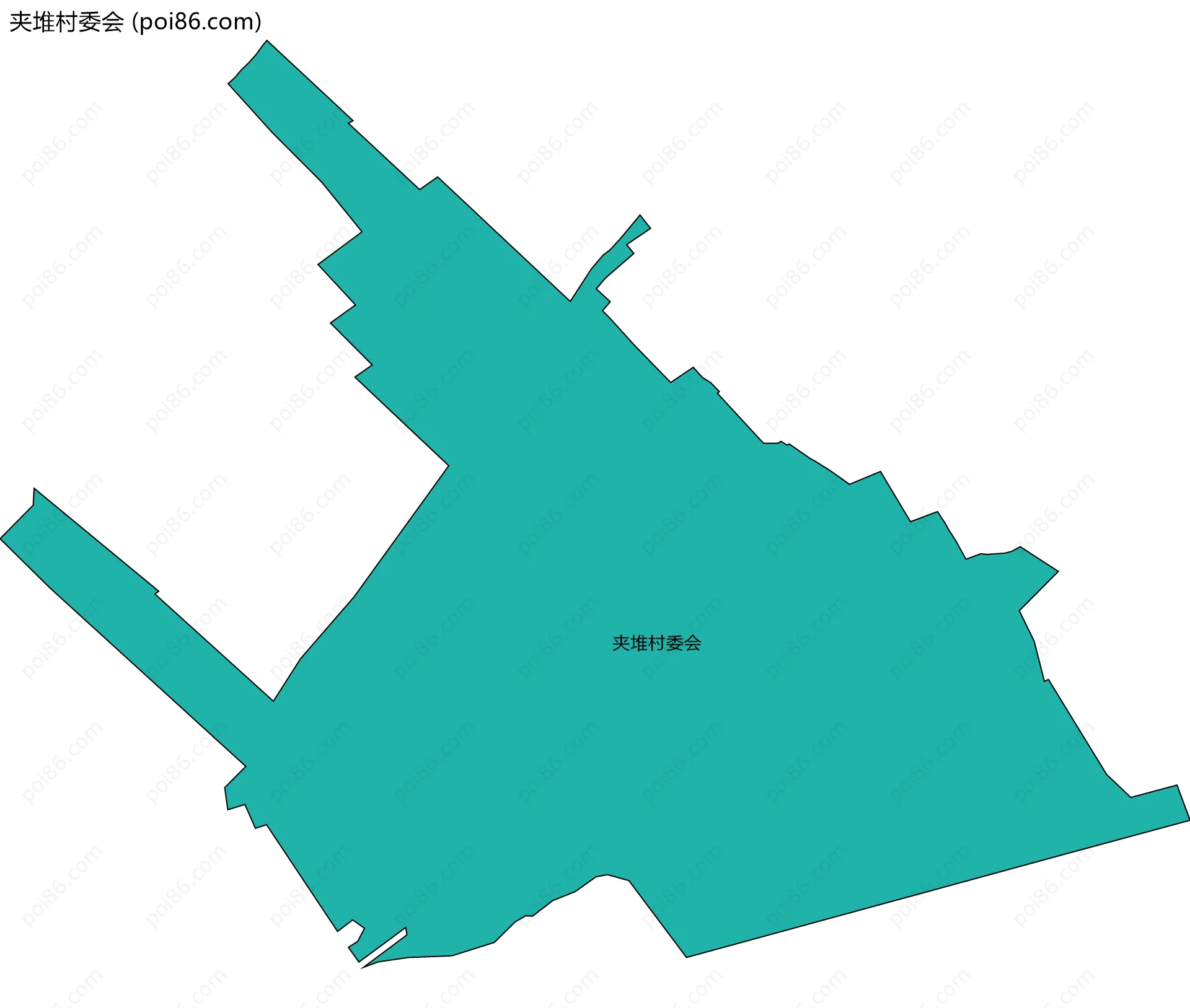 夹堆村委会边界地图
