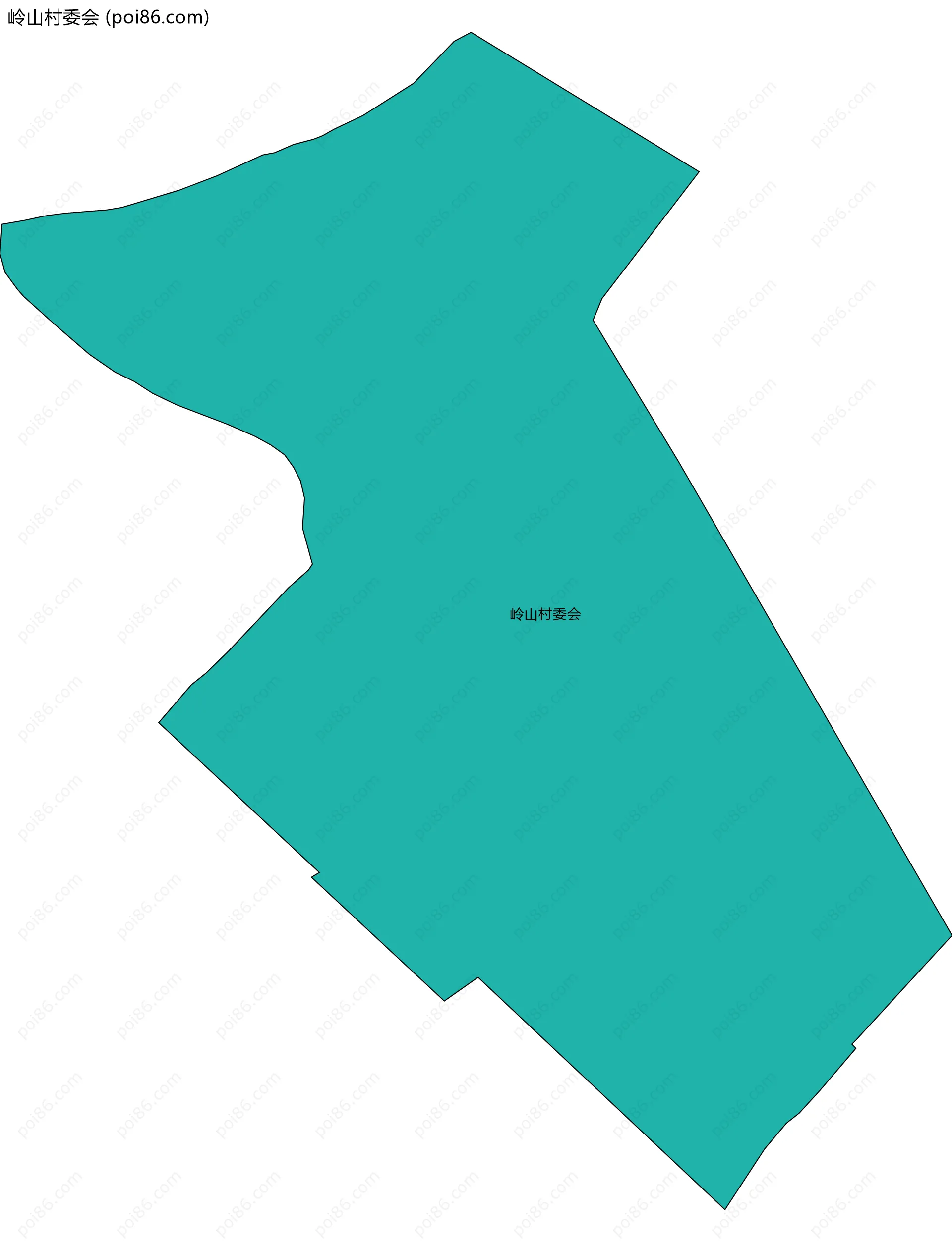 岭山村委会边界地图