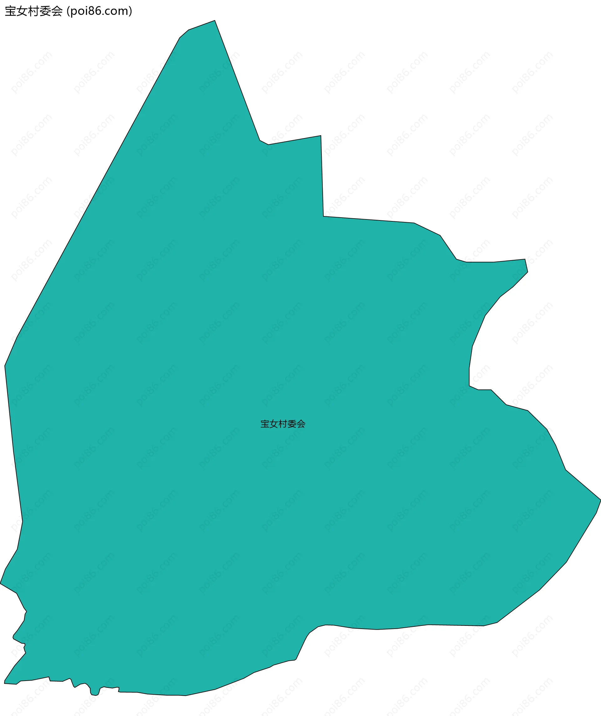 宝女村委会边界地图