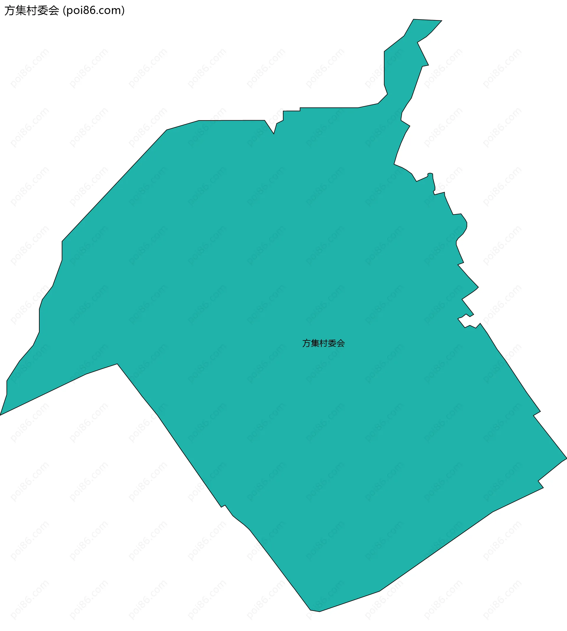 方集村委会边界地图