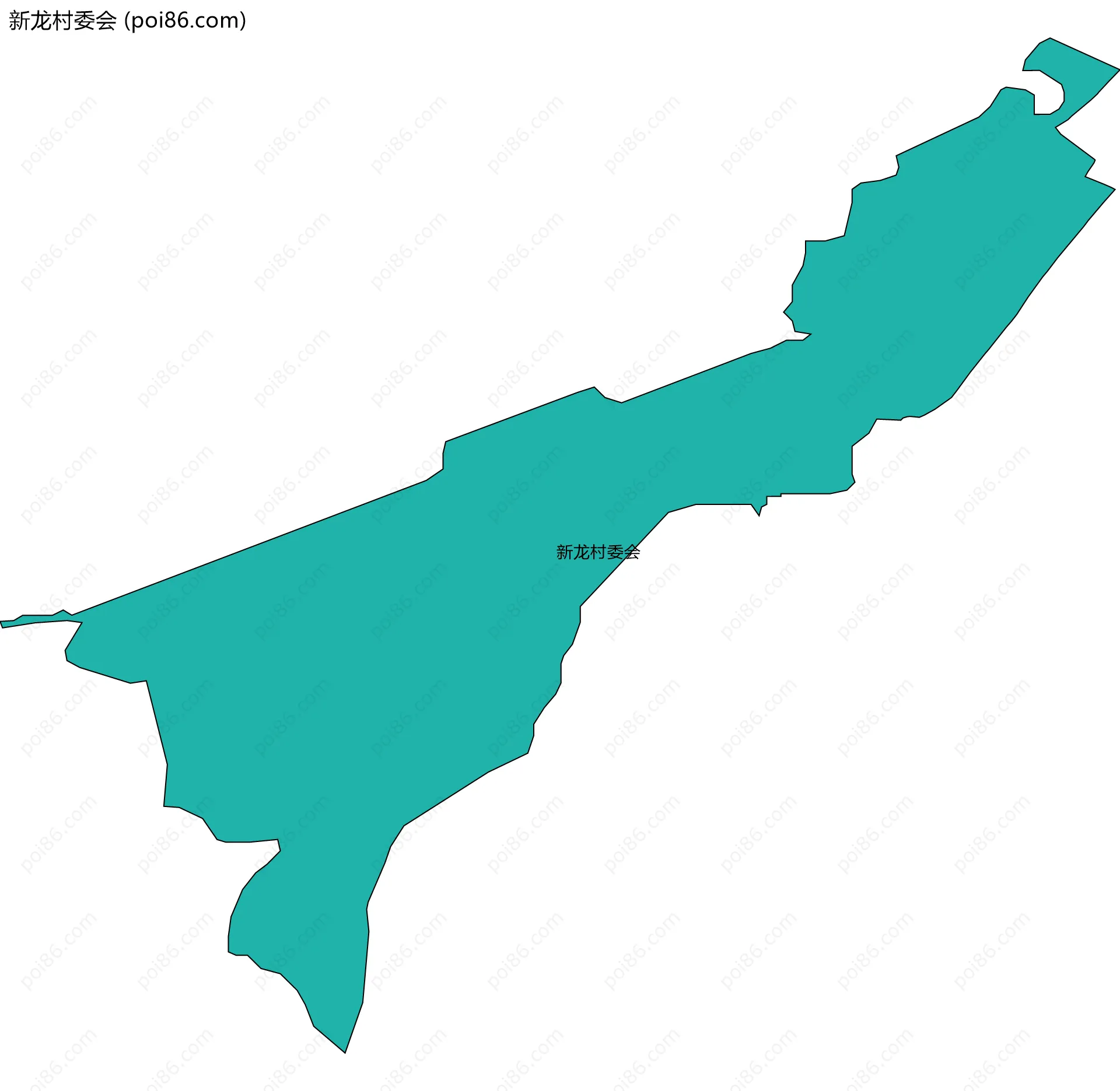 新龙村委会边界地图