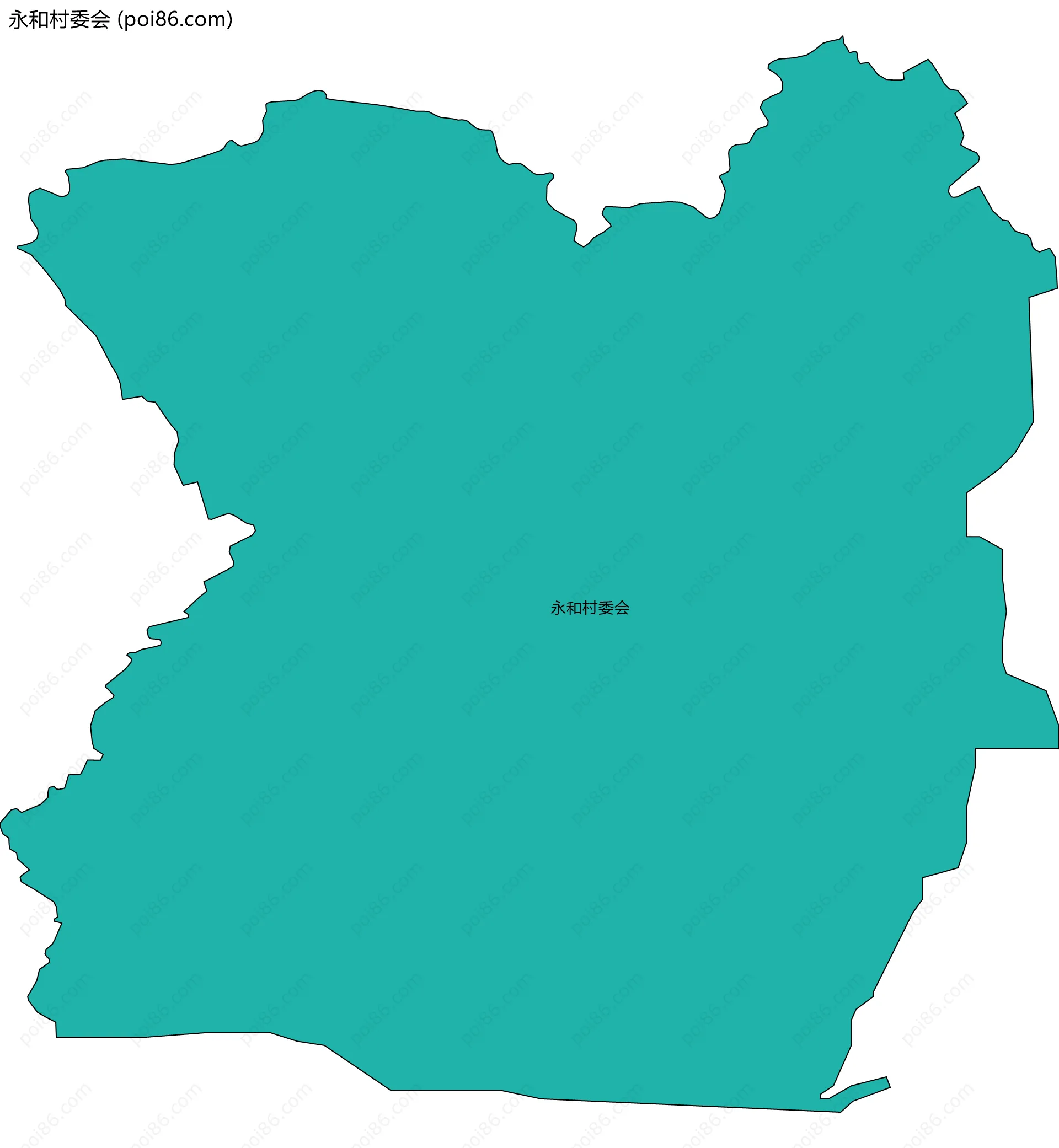 永和村委会边界地图