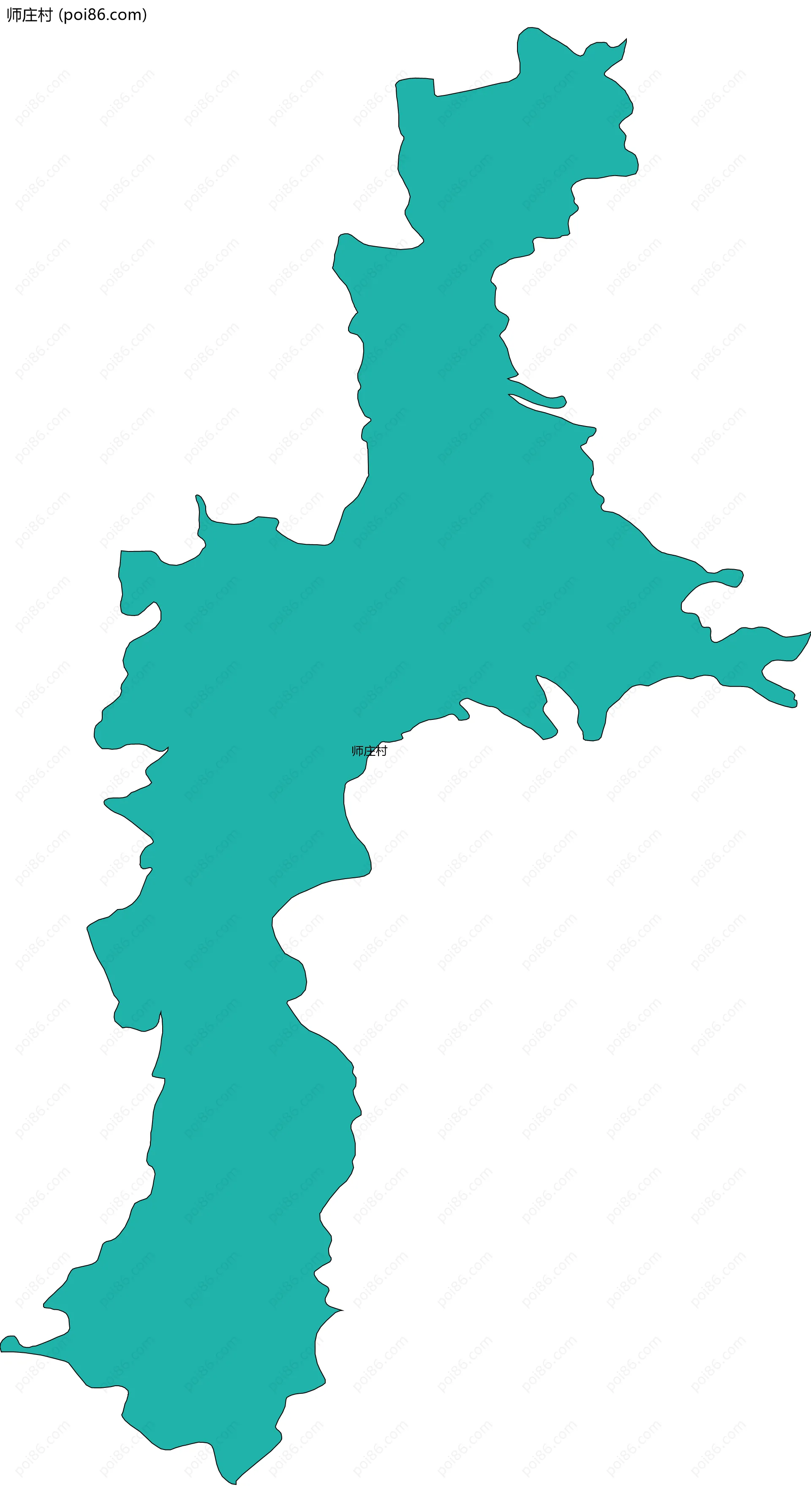 师庄村边界地图