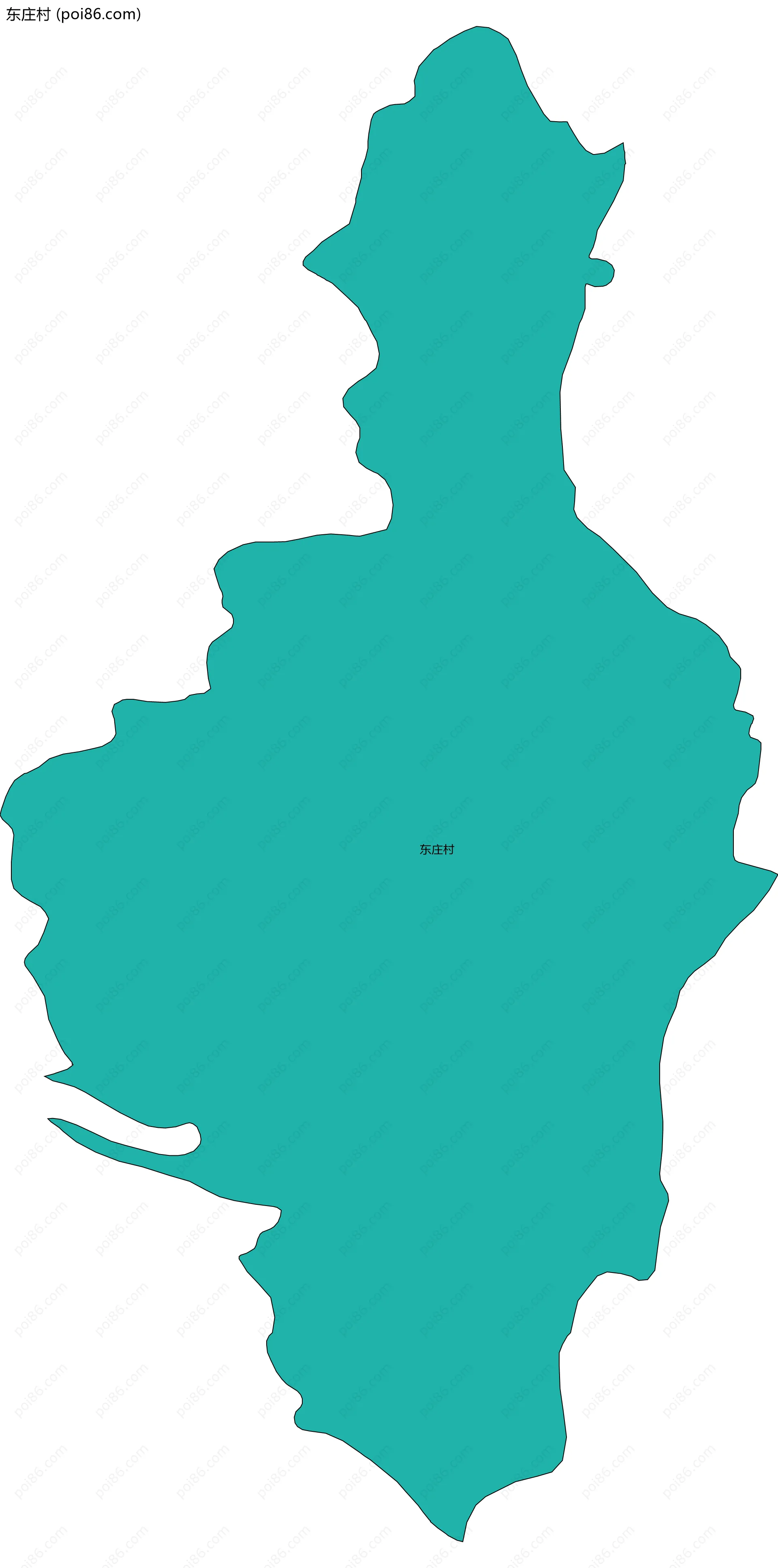 东庄村边界地图