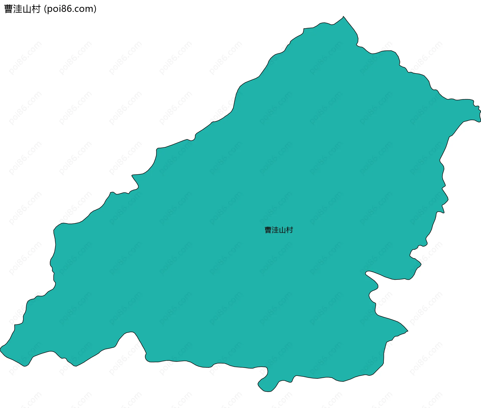 曹洼山村边界地图