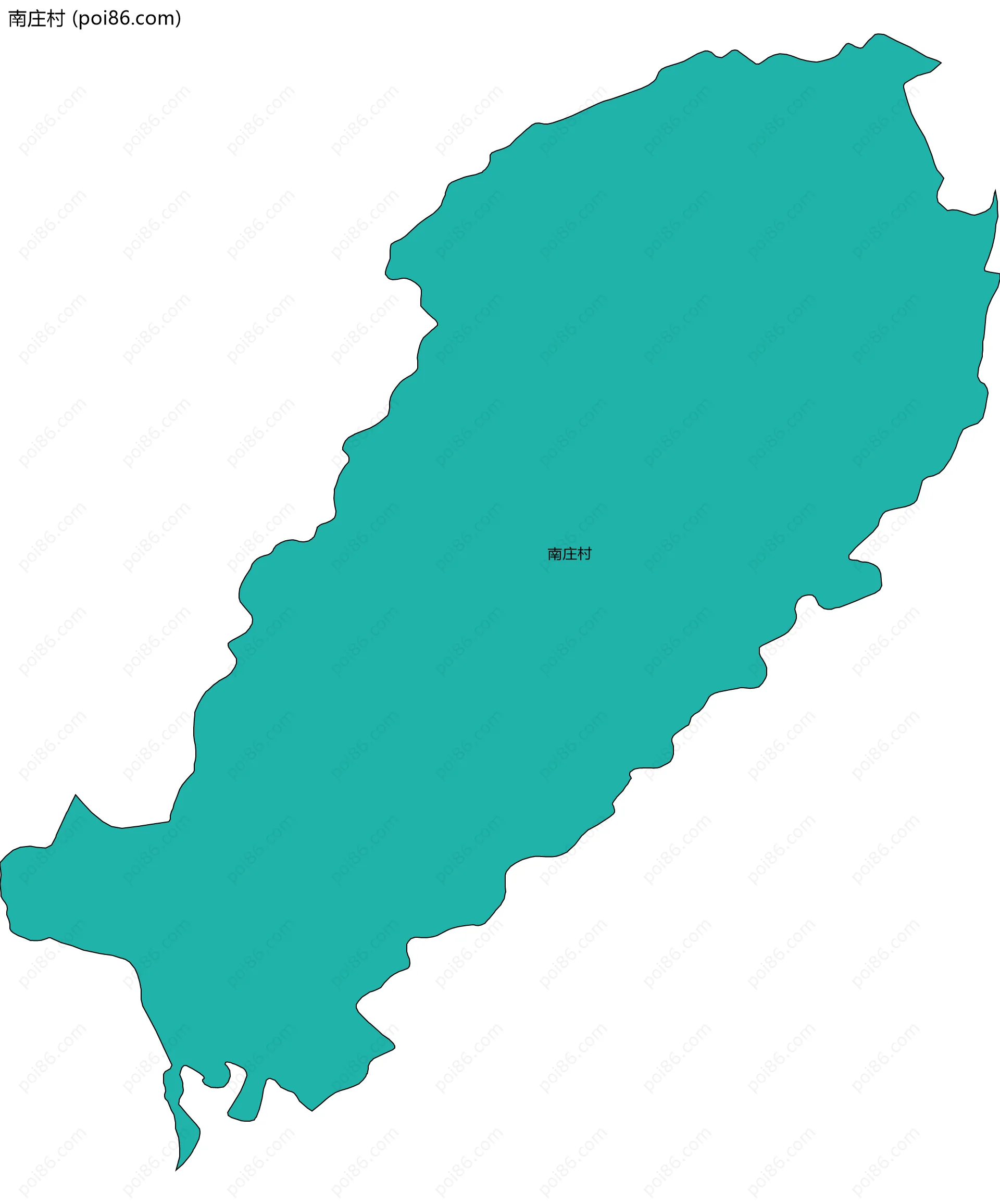 南庄村边界地图