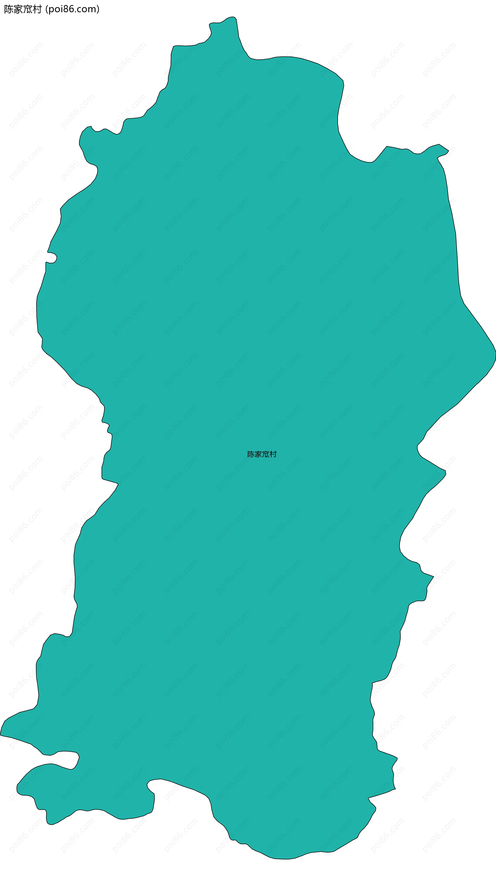 陈家窊村边界地图