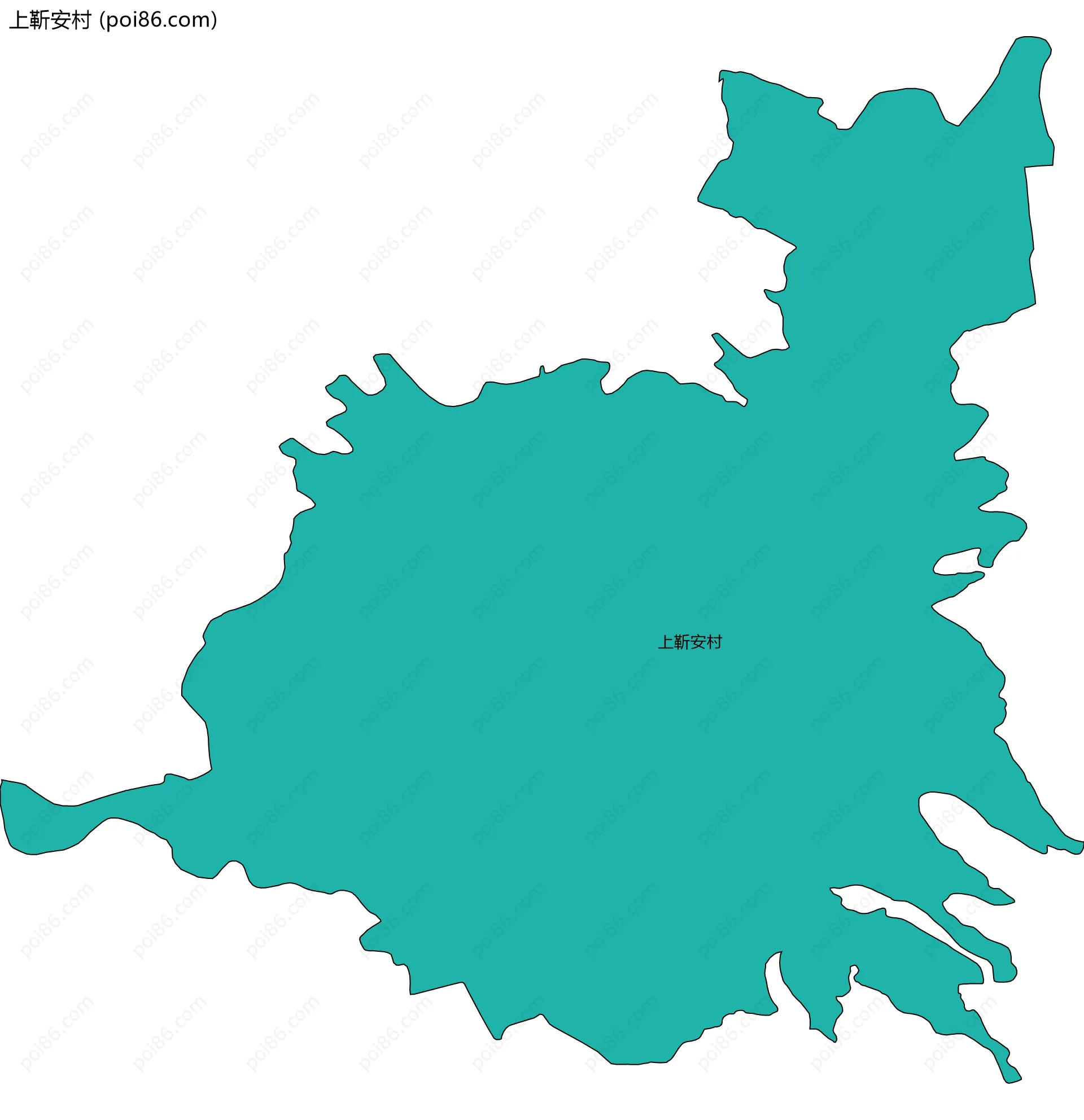 上靳安村边界地图