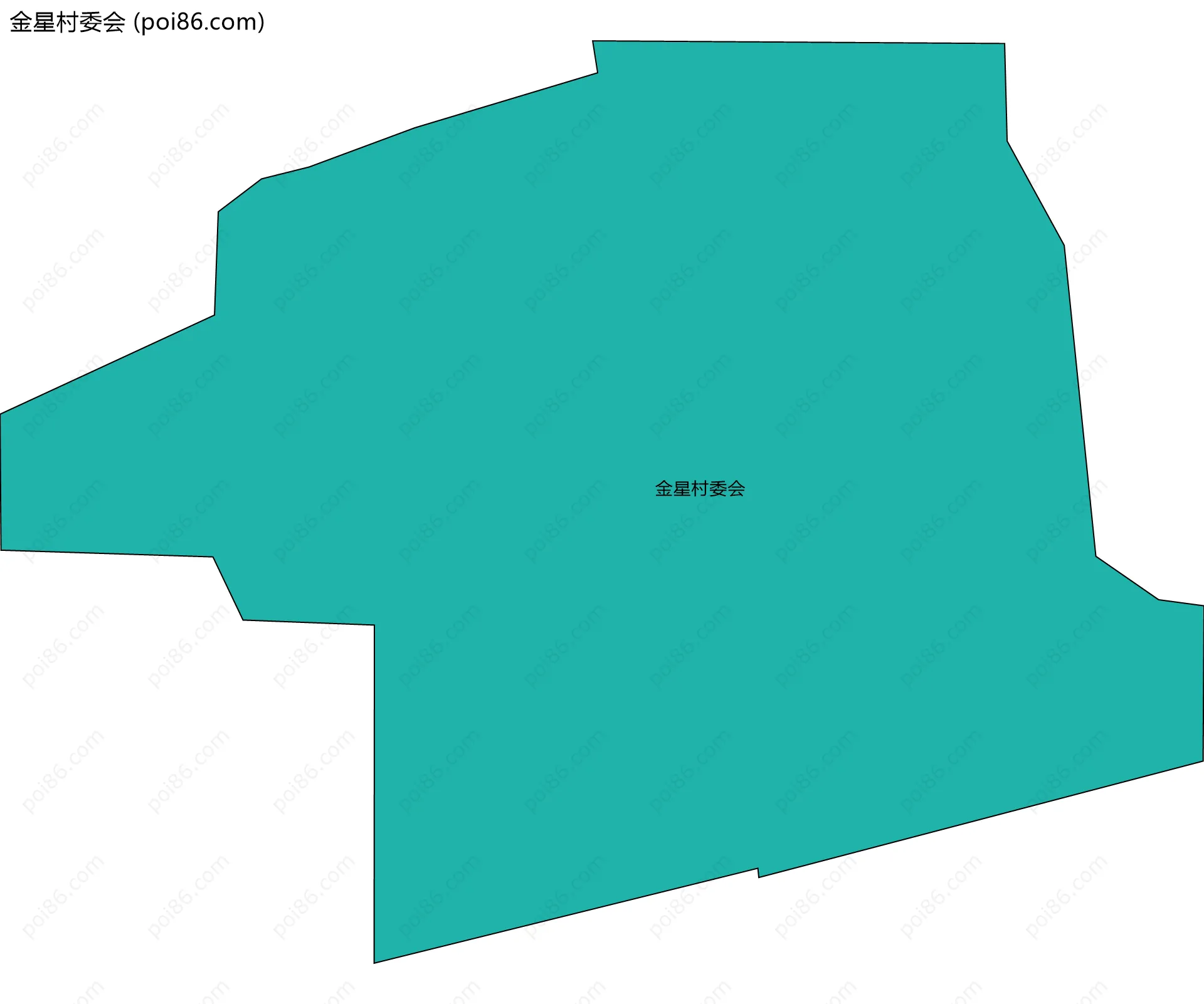 金星村委会边界地图