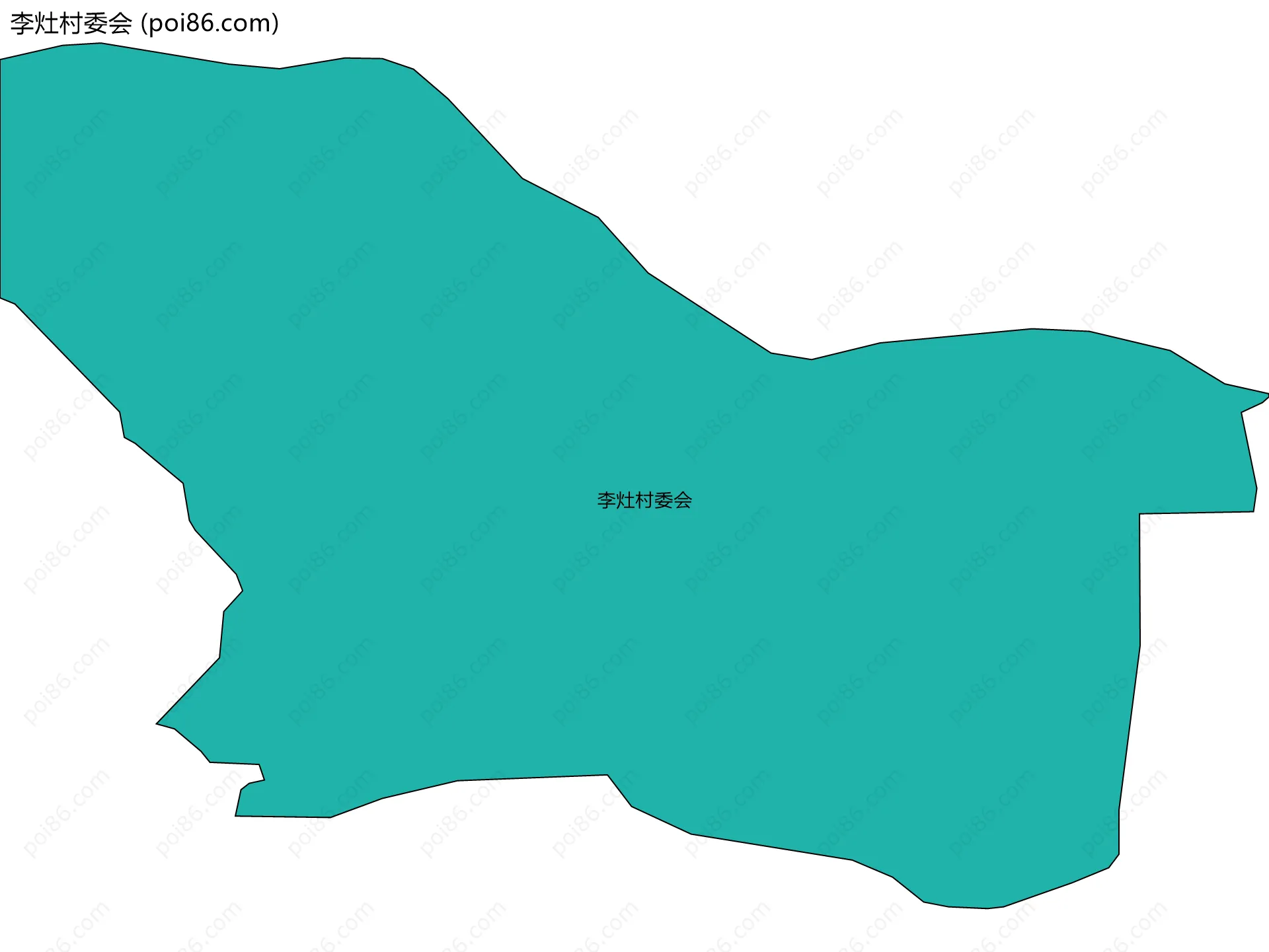李灶村委会边界地图
