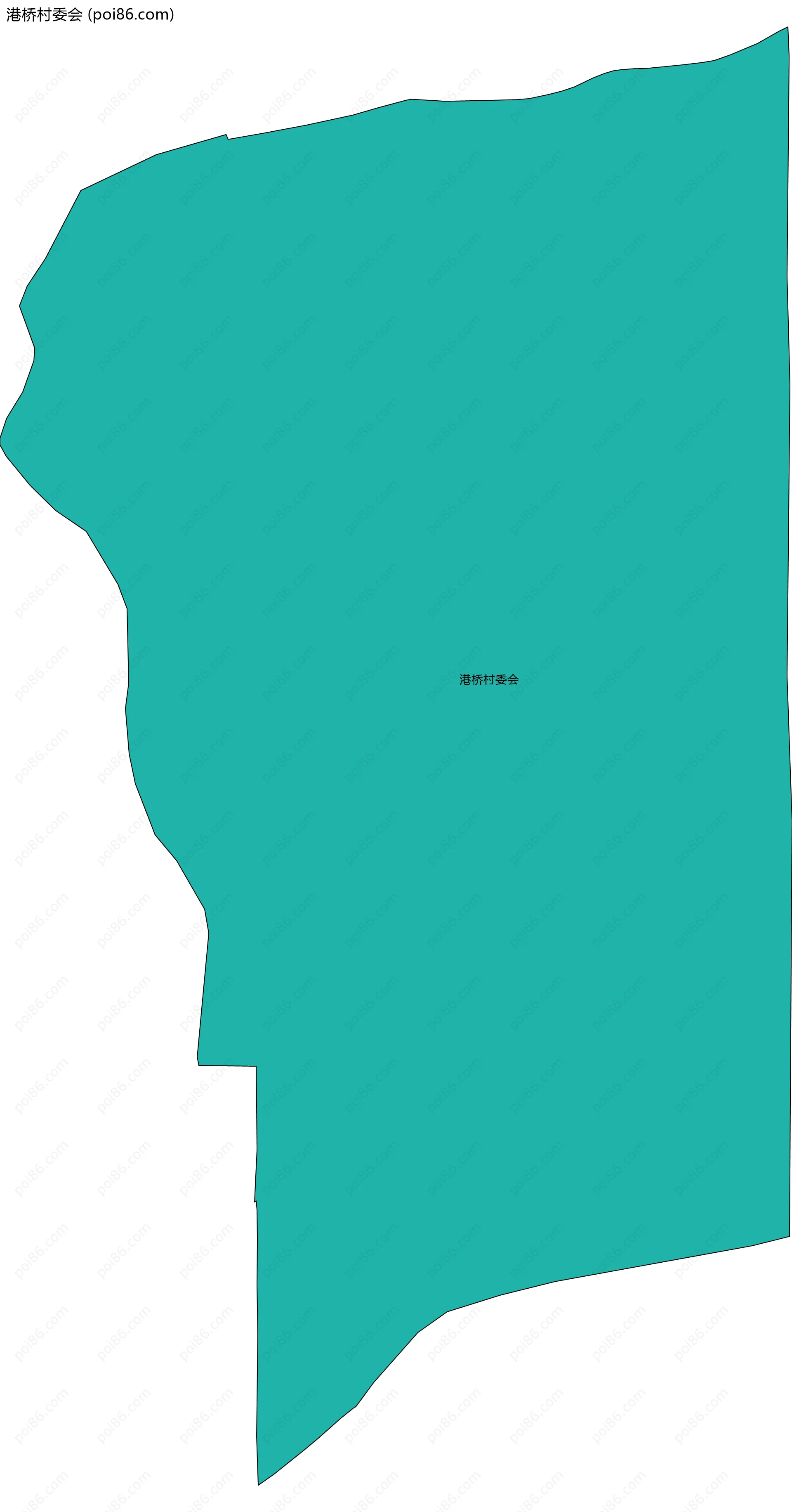 港桥村委会边界地图