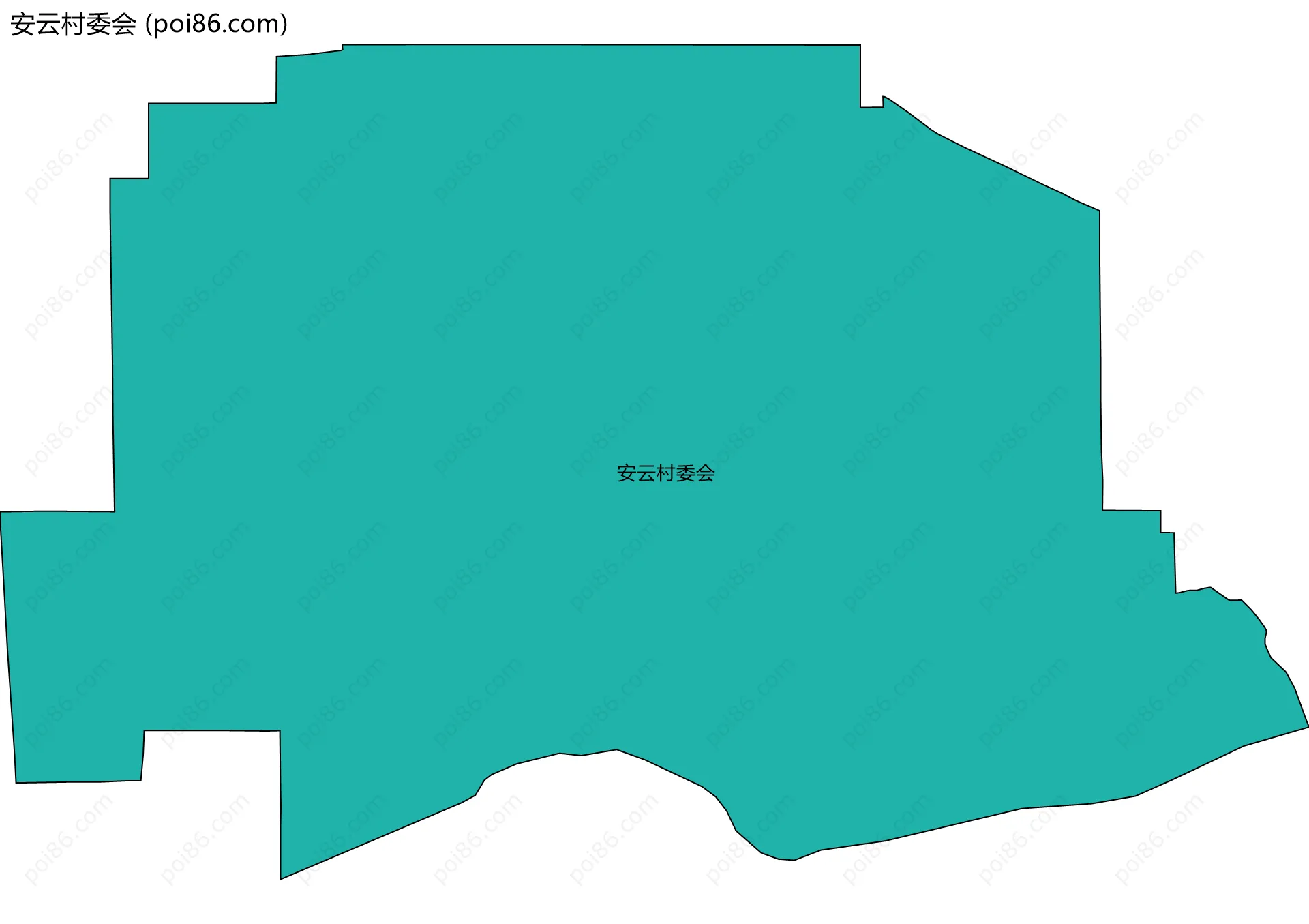 安云村委会边界地图
