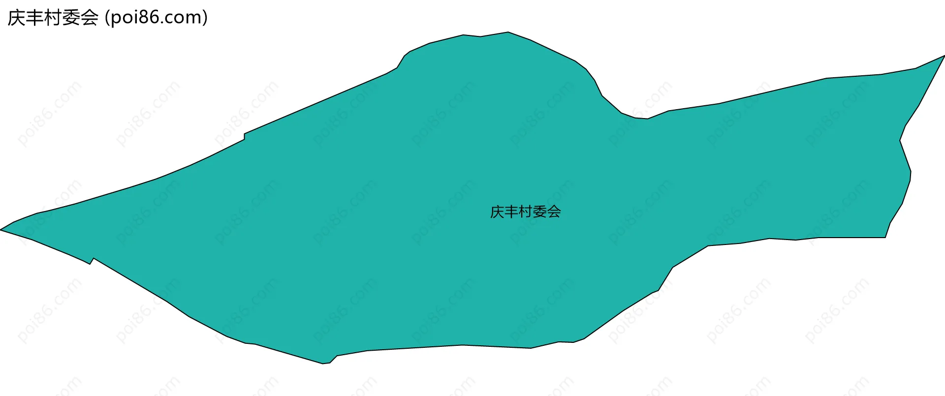 庆丰村委会边界地图