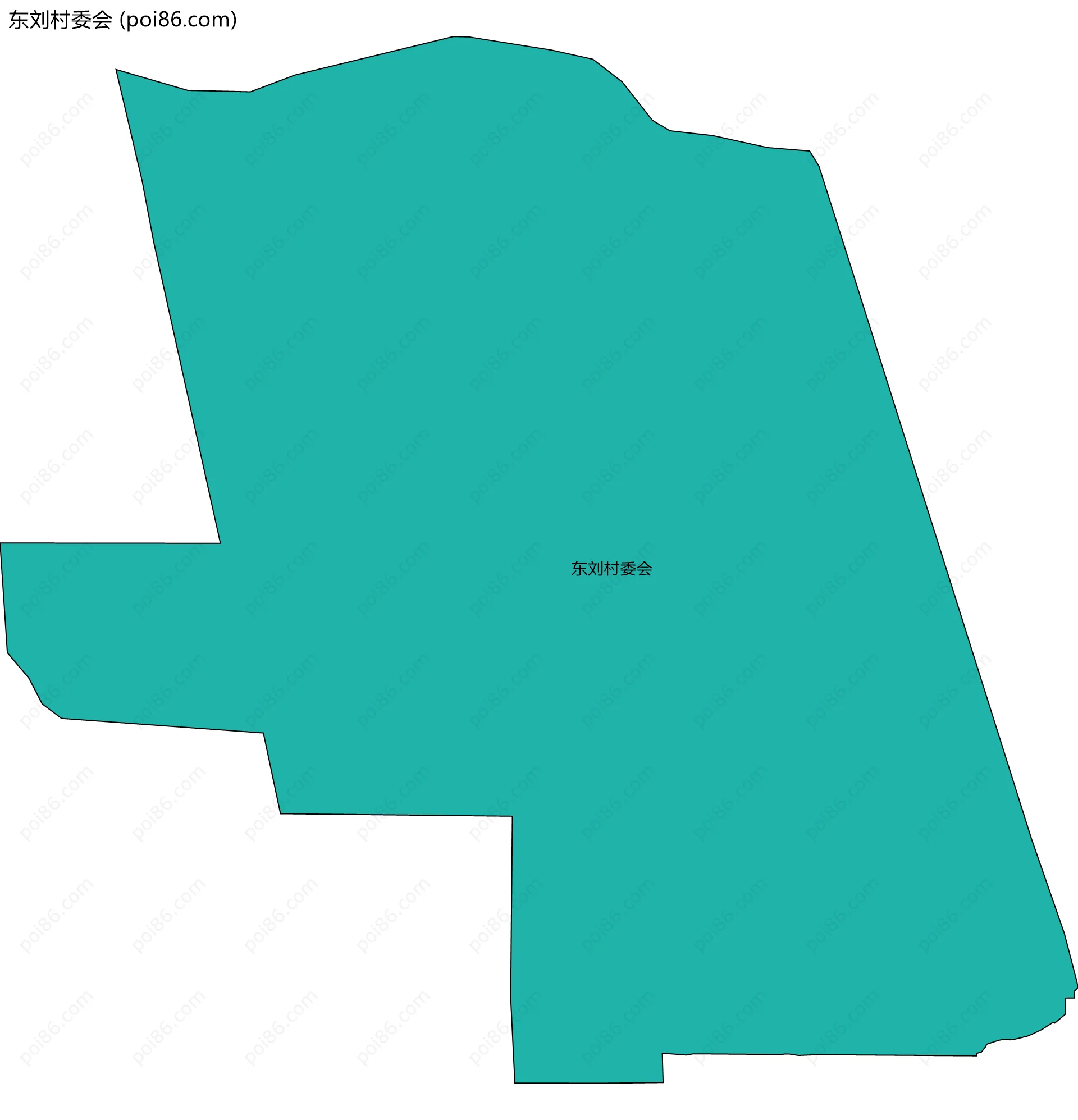 东刘村委会边界地图