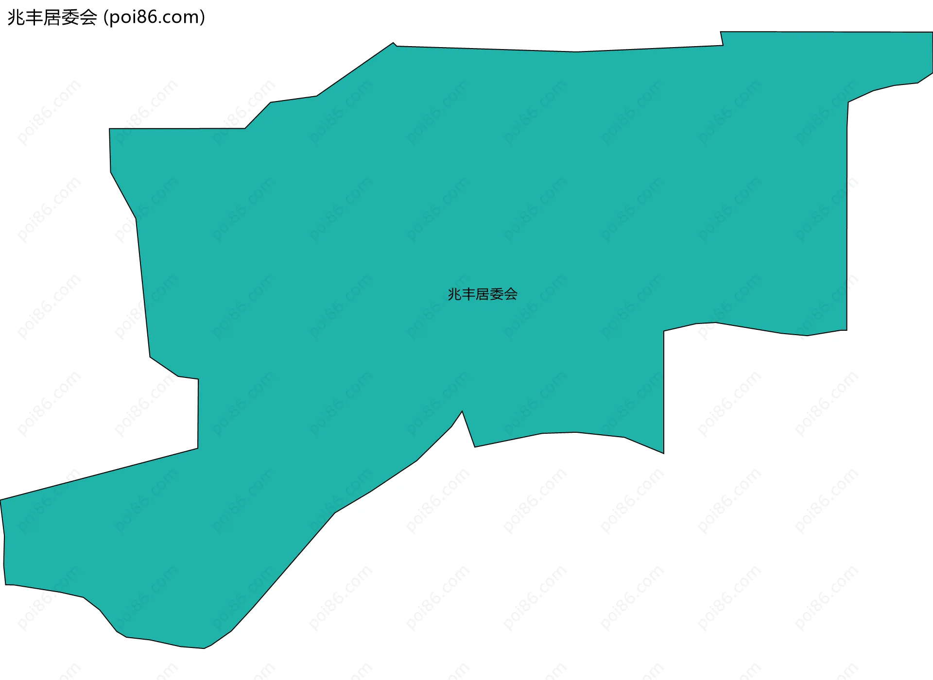 兆丰居委会边界地图