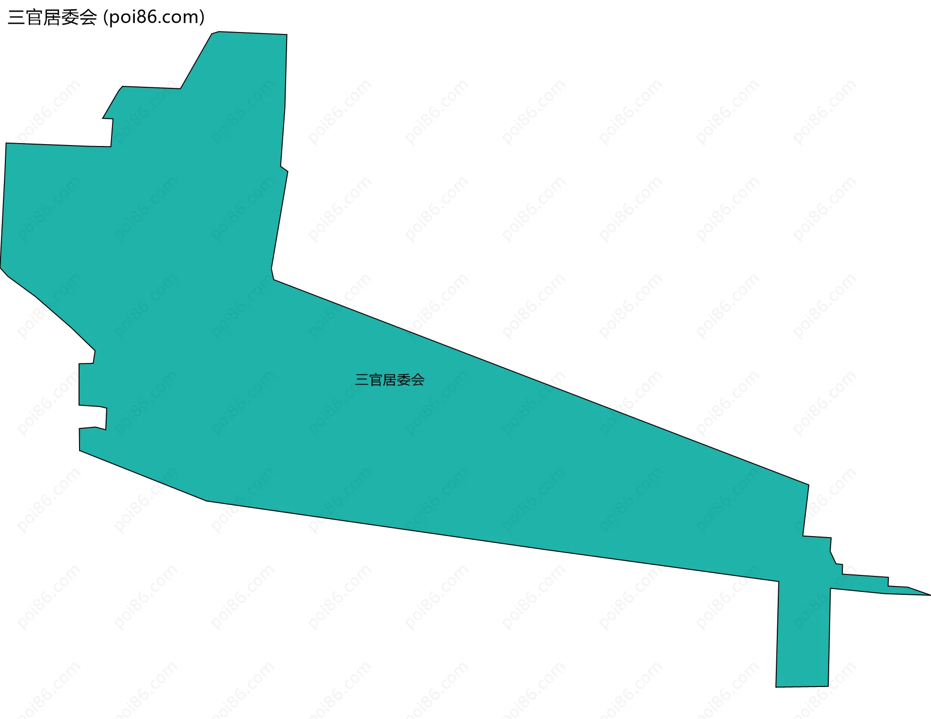 三官居委会边界地图