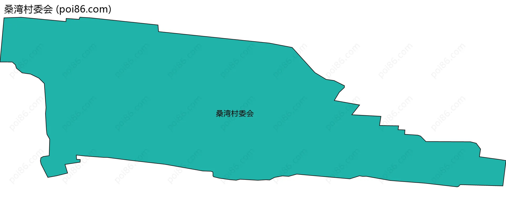 桑湾村委会边界地图