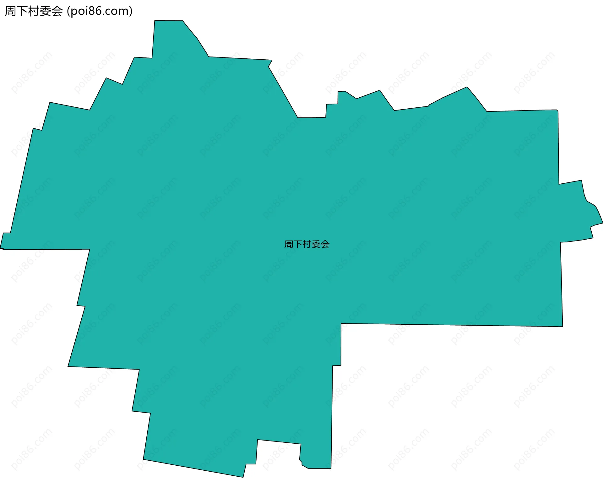 周下村委会边界地图