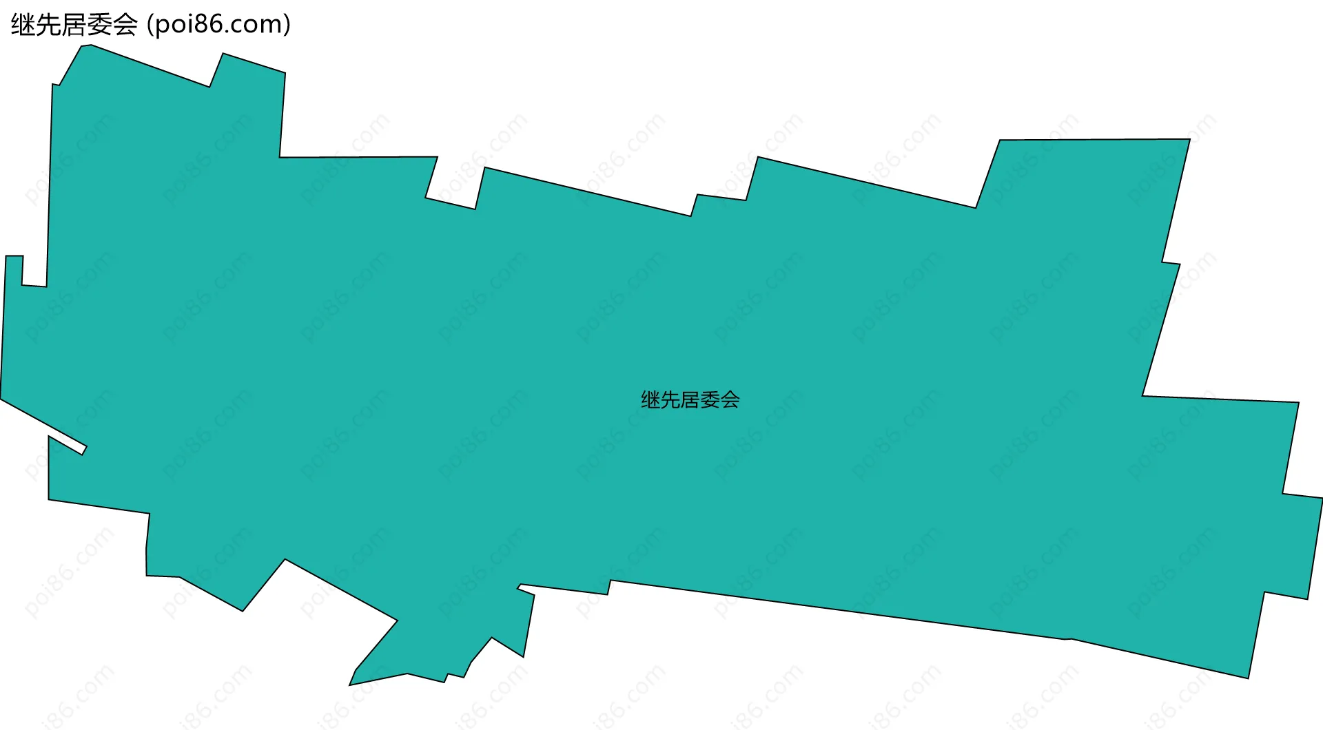 继先居委会边界地图
