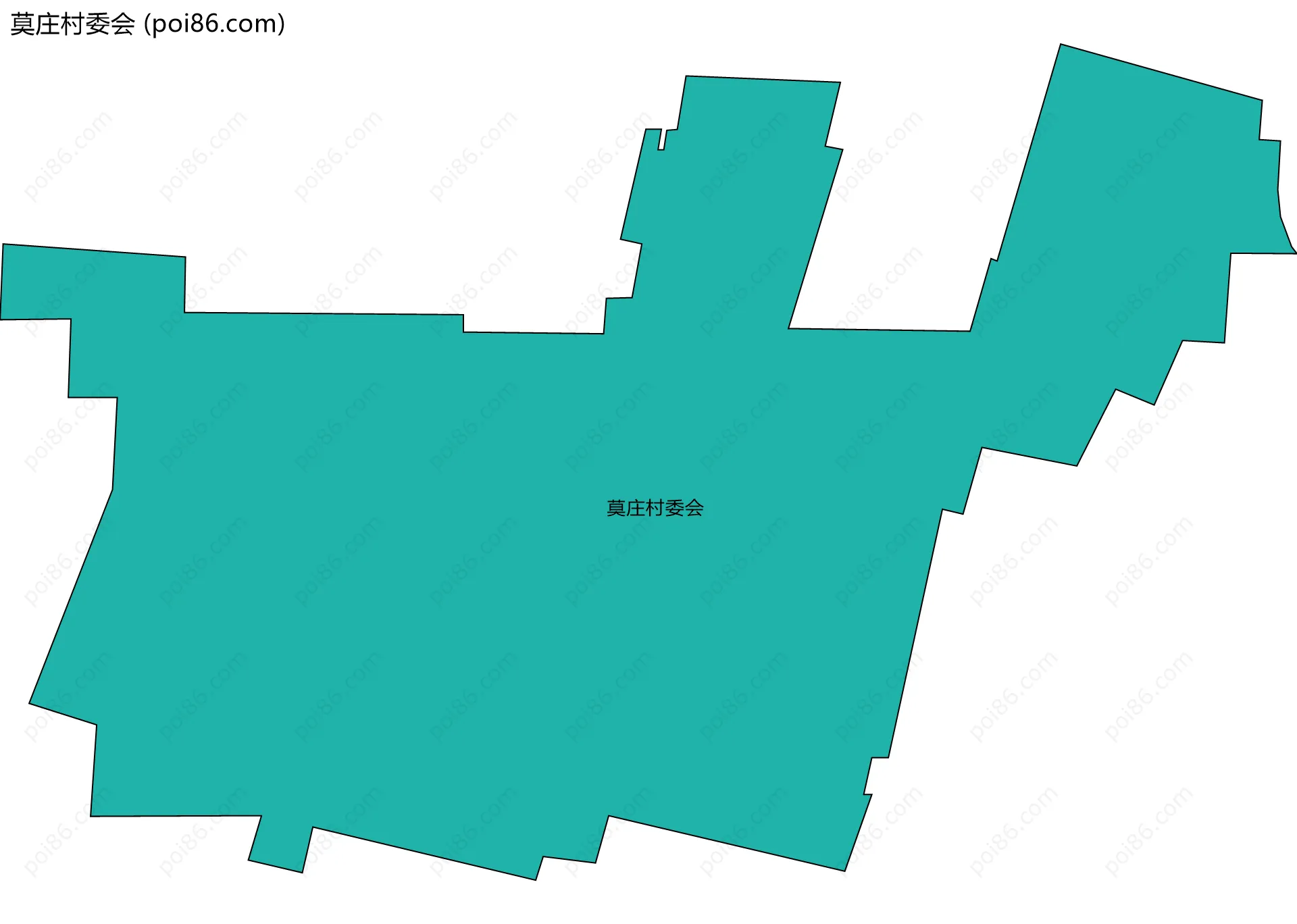 莫庄村委会边界地图