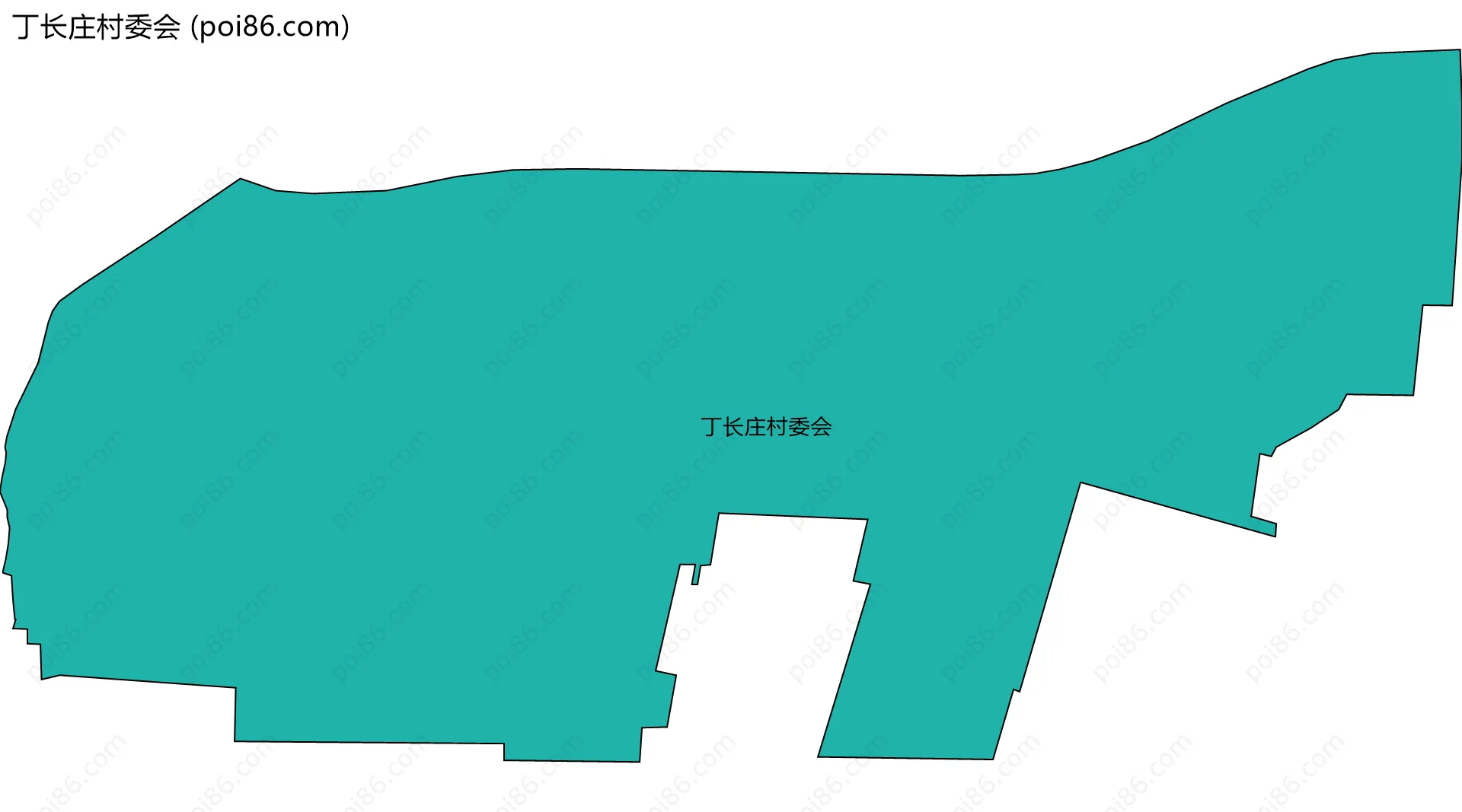 丁长庄村委会边界地图