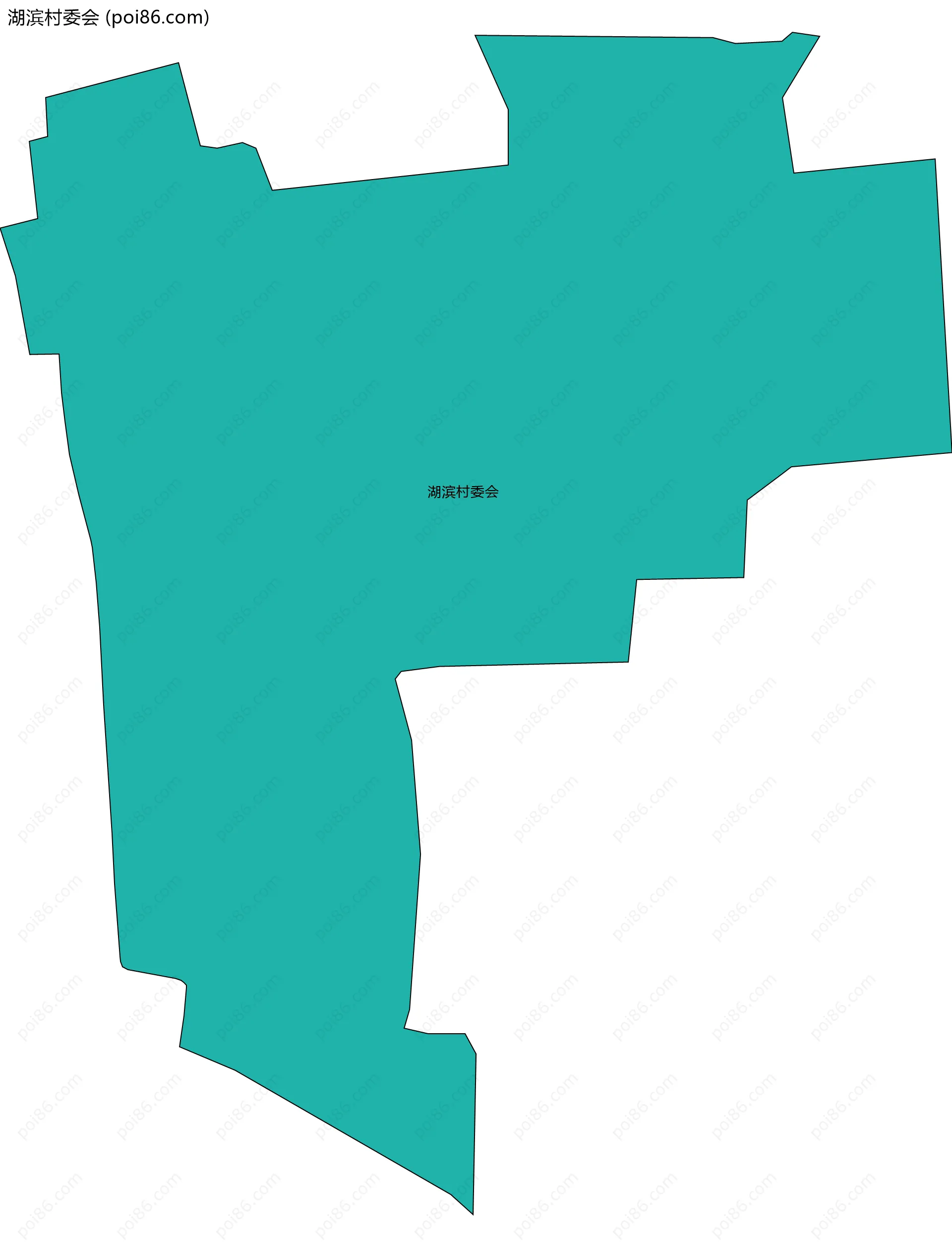 湖滨村委会边界地图