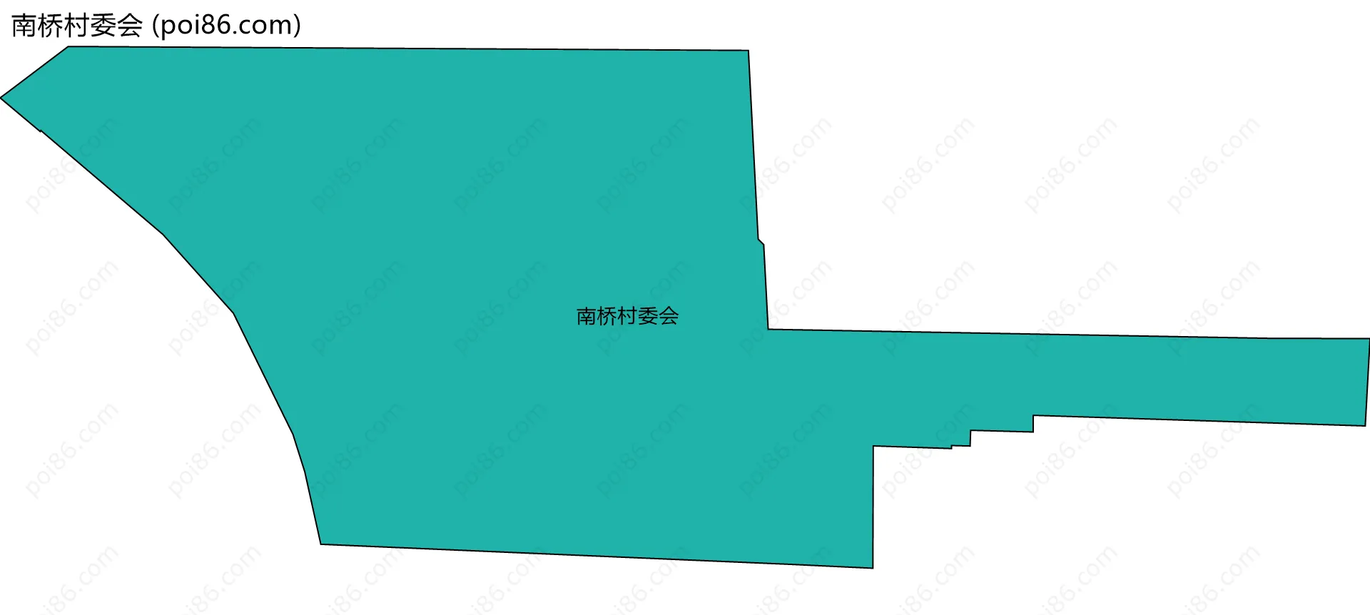 南桥村委会边界地图