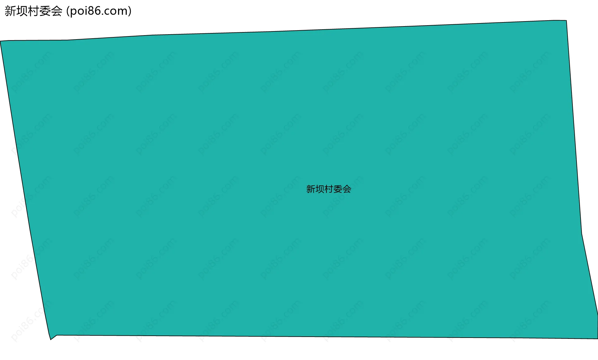 新坝村委会边界地图