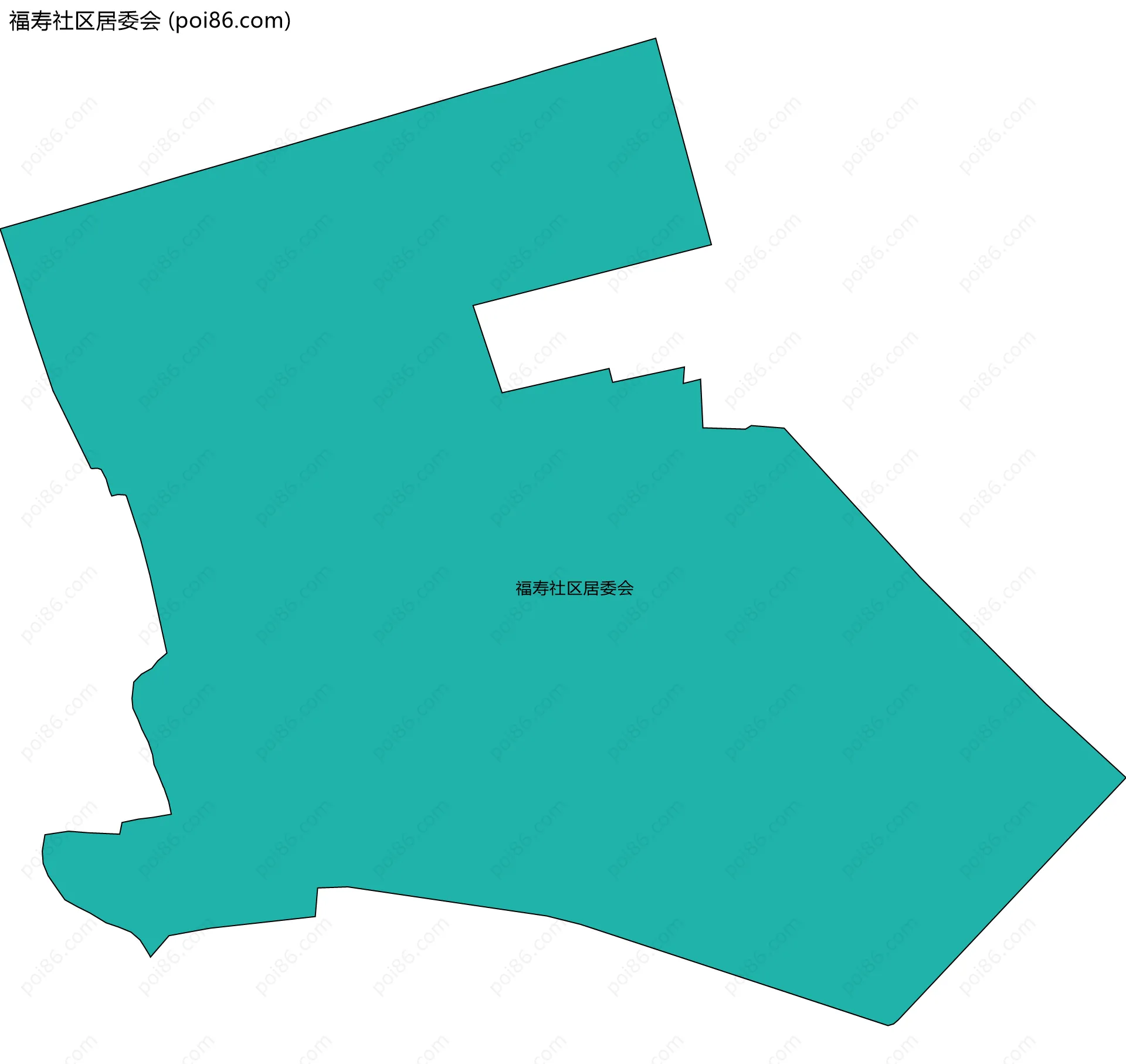 福寿社区居委会边界地图