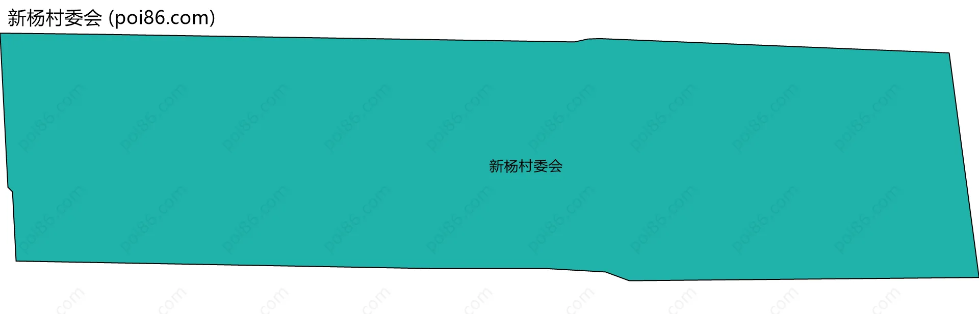 新杨村委会边界地图