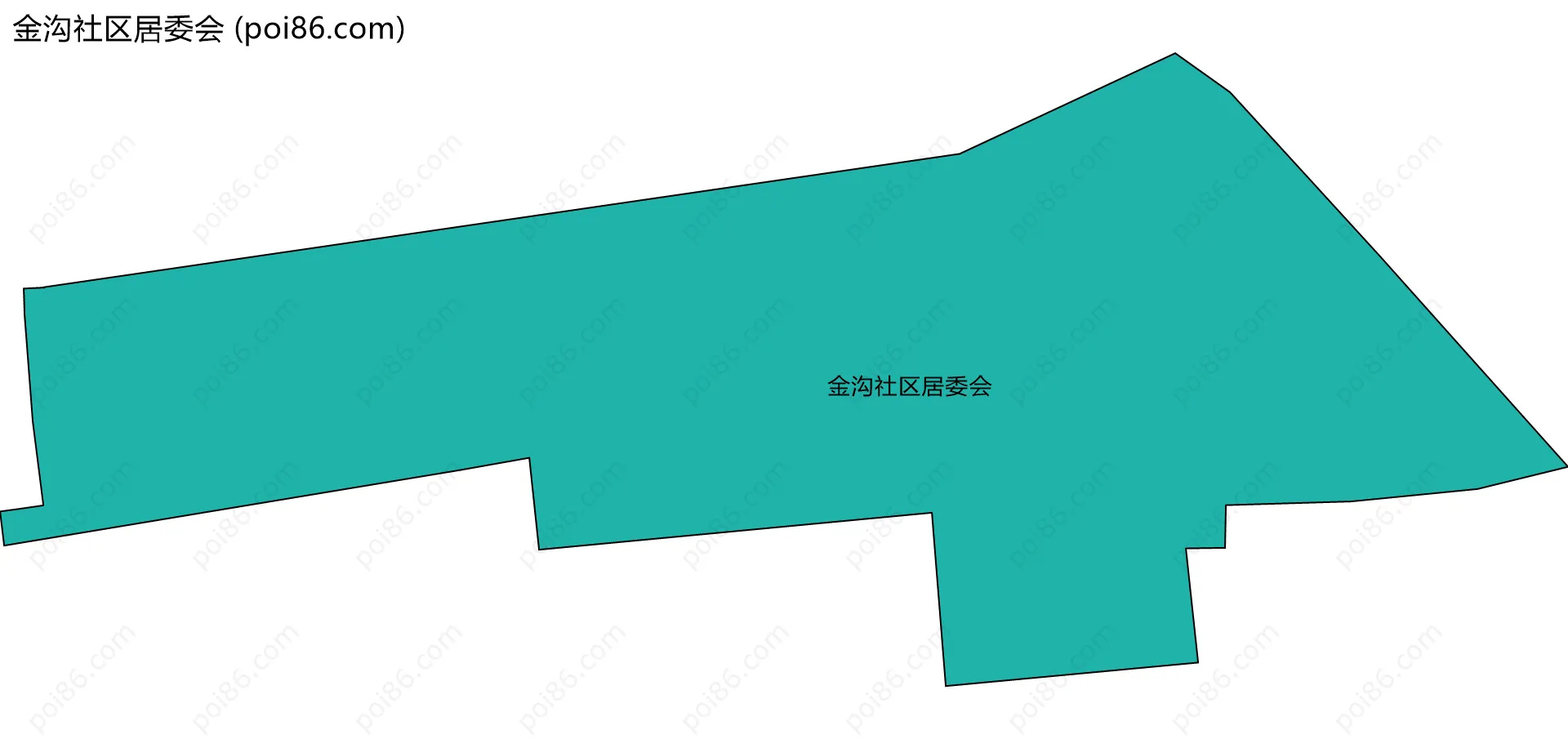 金沟社区居委会边界地图