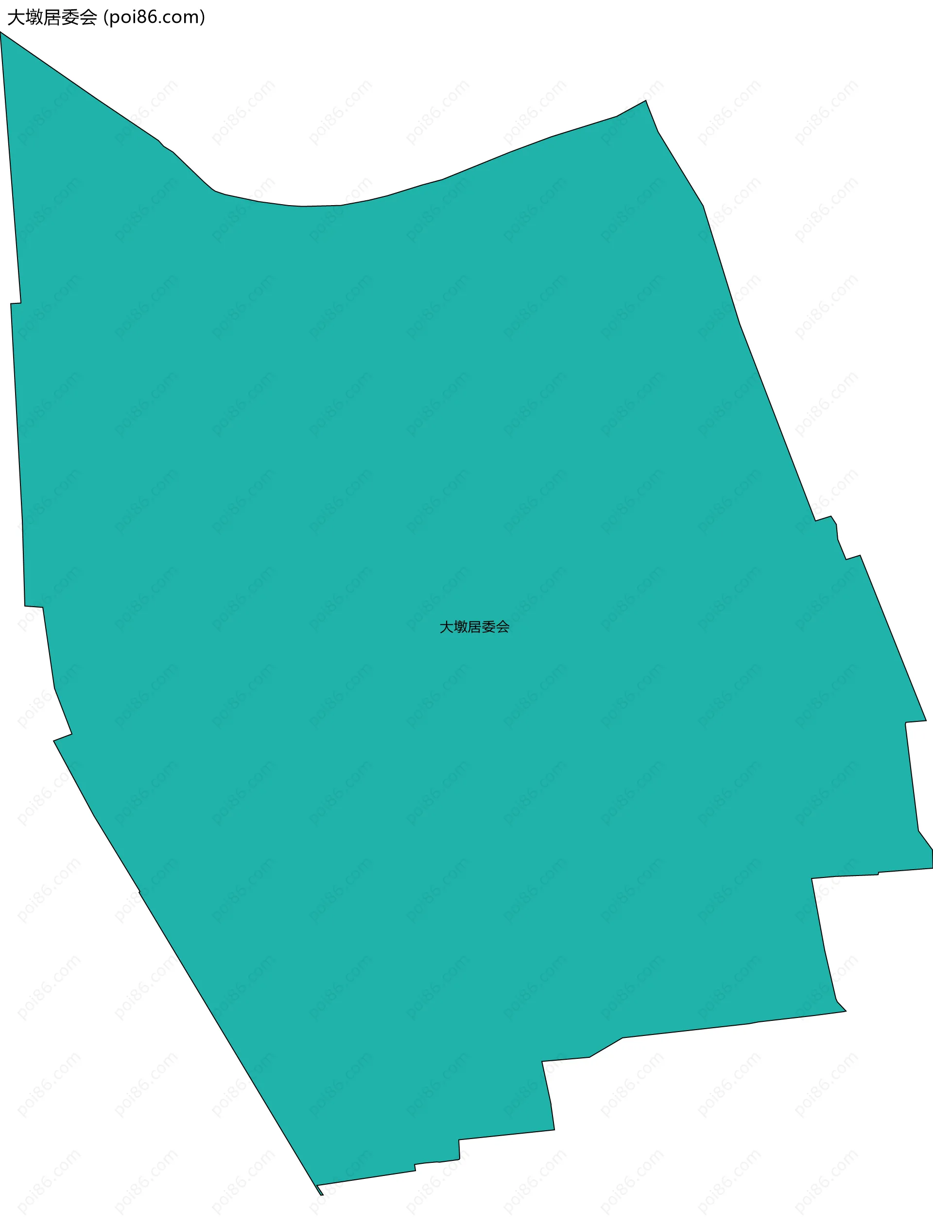 大墩居委会边界地图