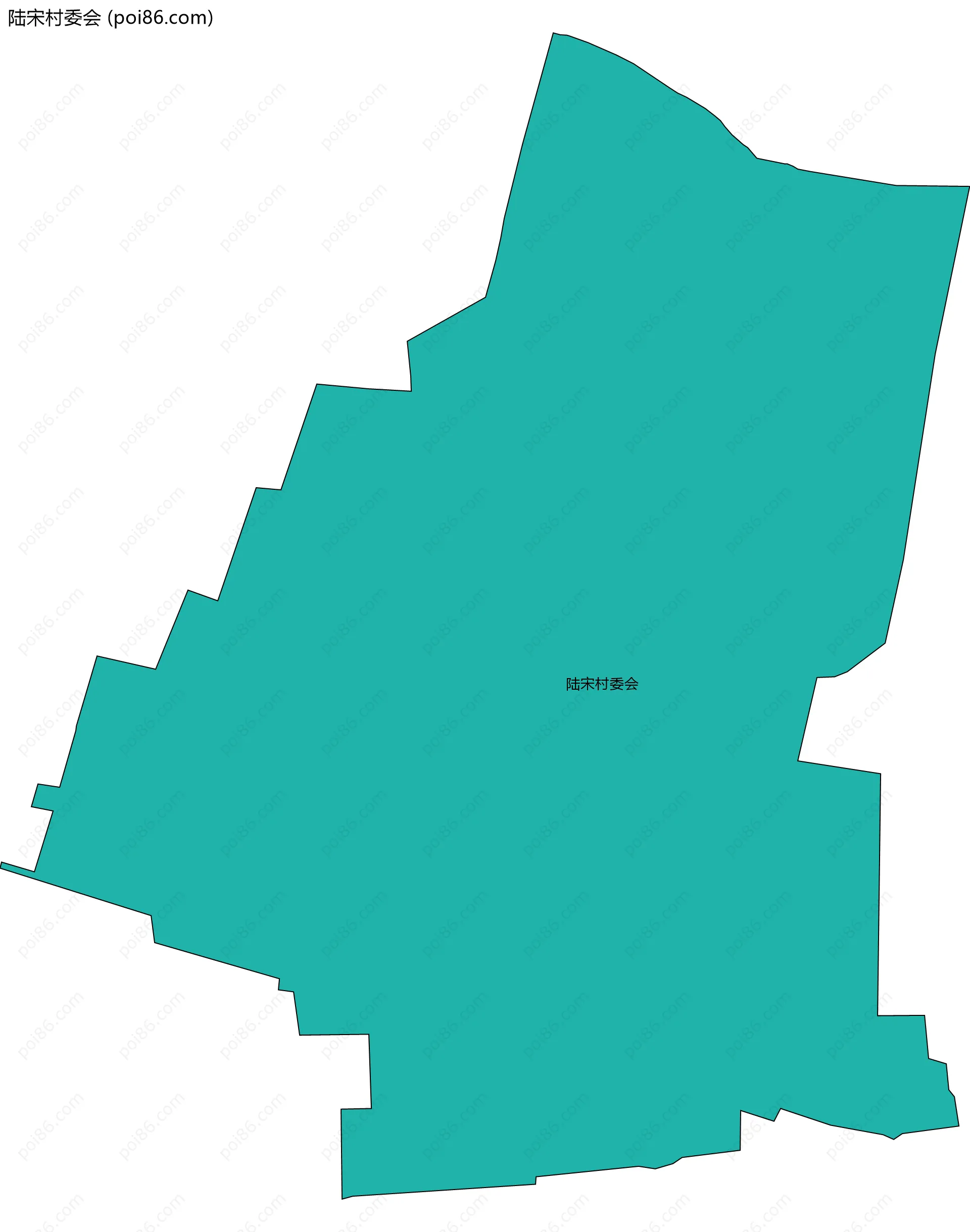 陆宋村委会边界地图