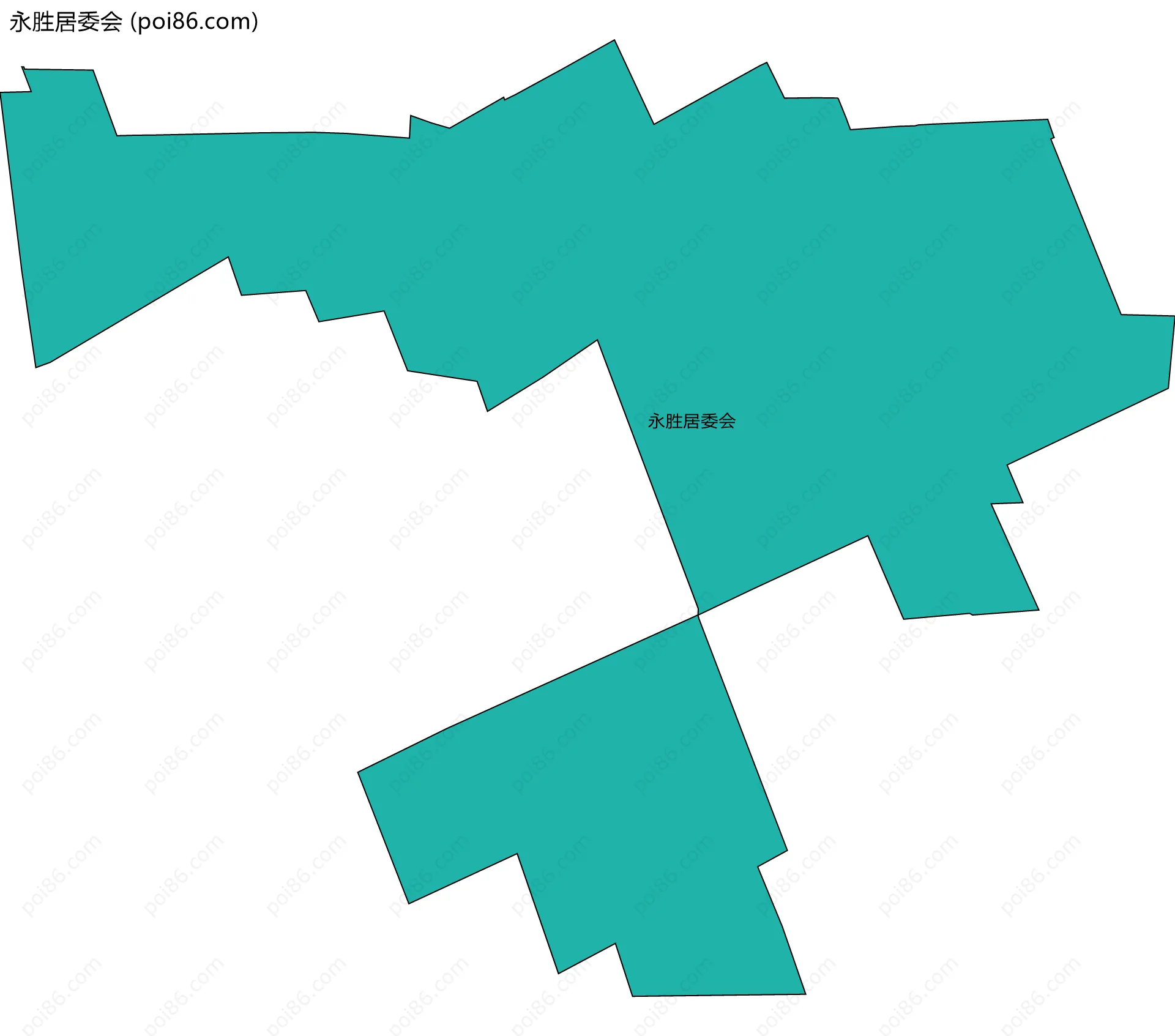 永胜居委会边界地图