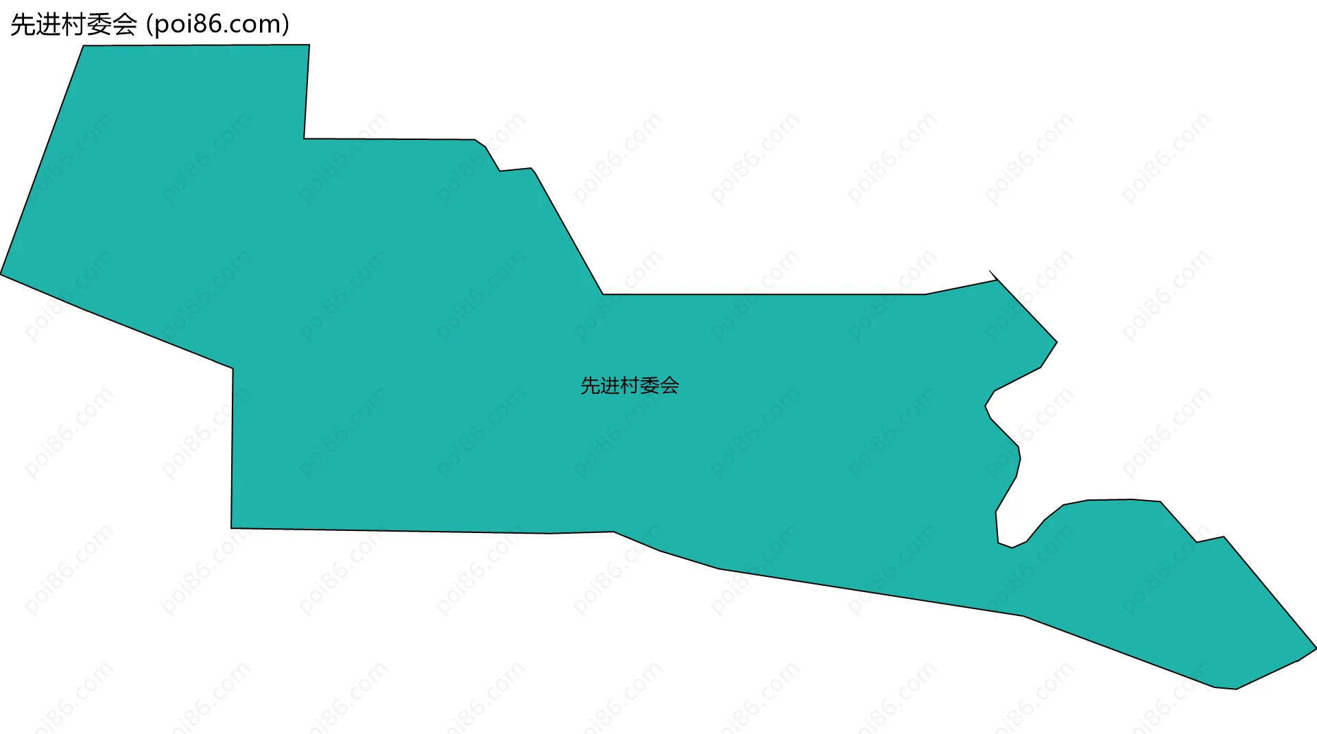 先进村委会边界地图