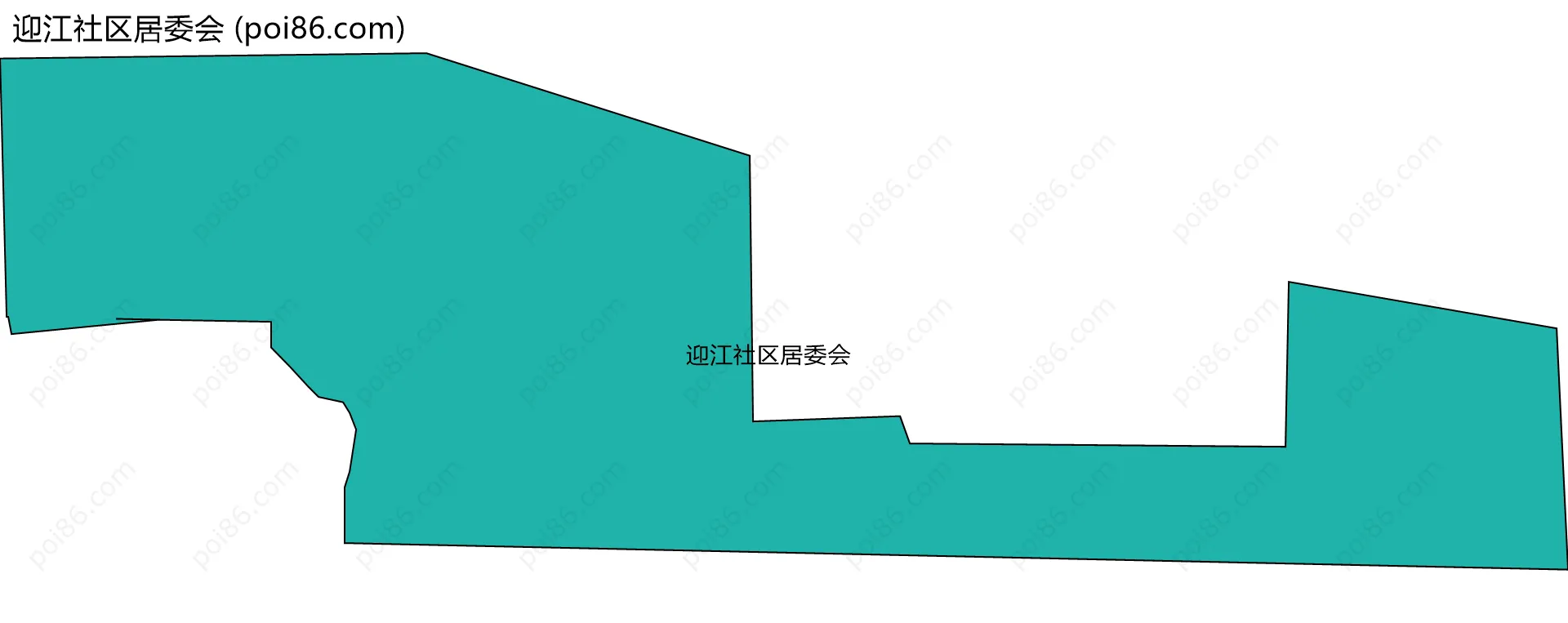迎江社区居委会边界地图
