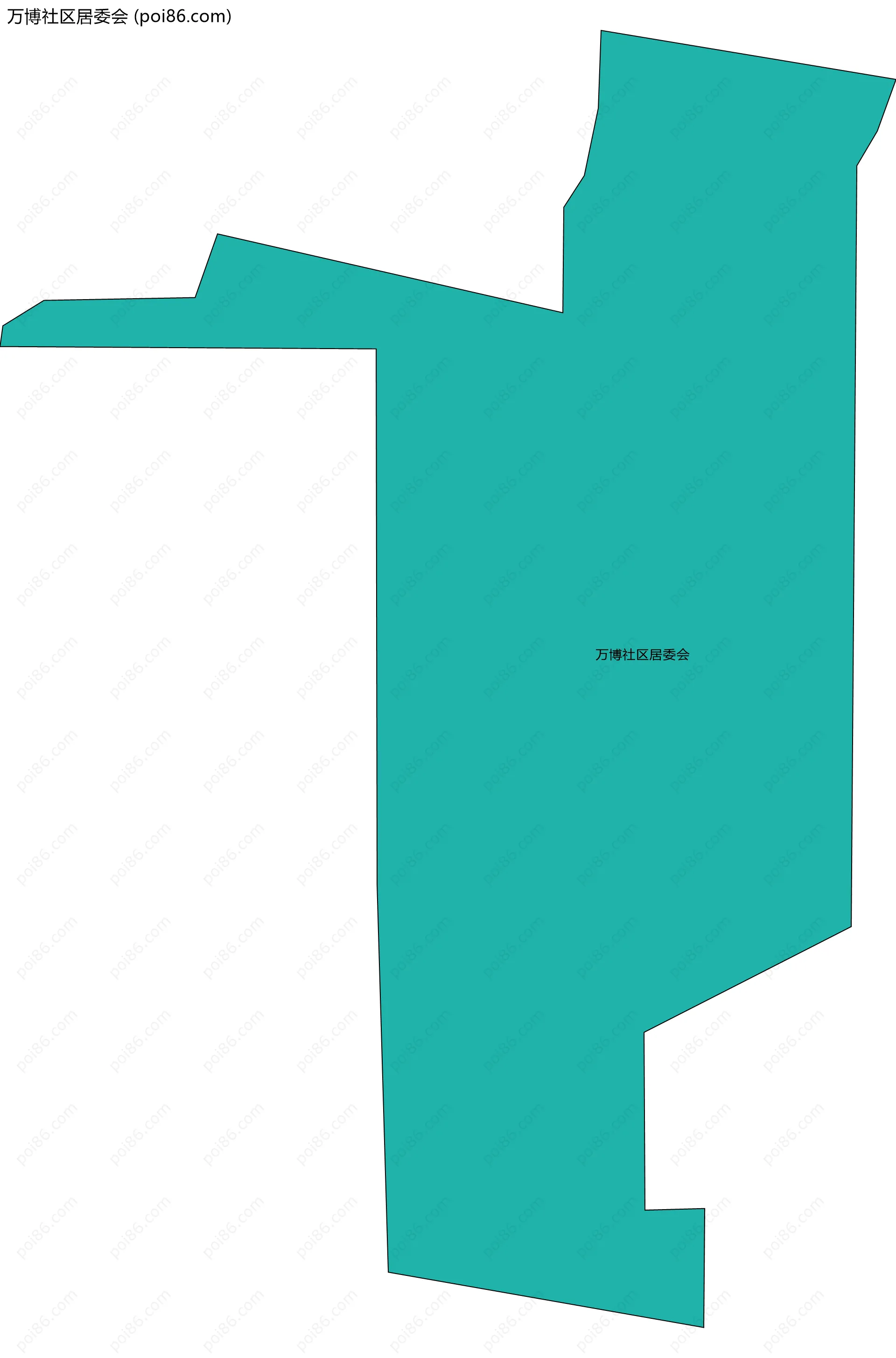 万博社区居委会边界地图