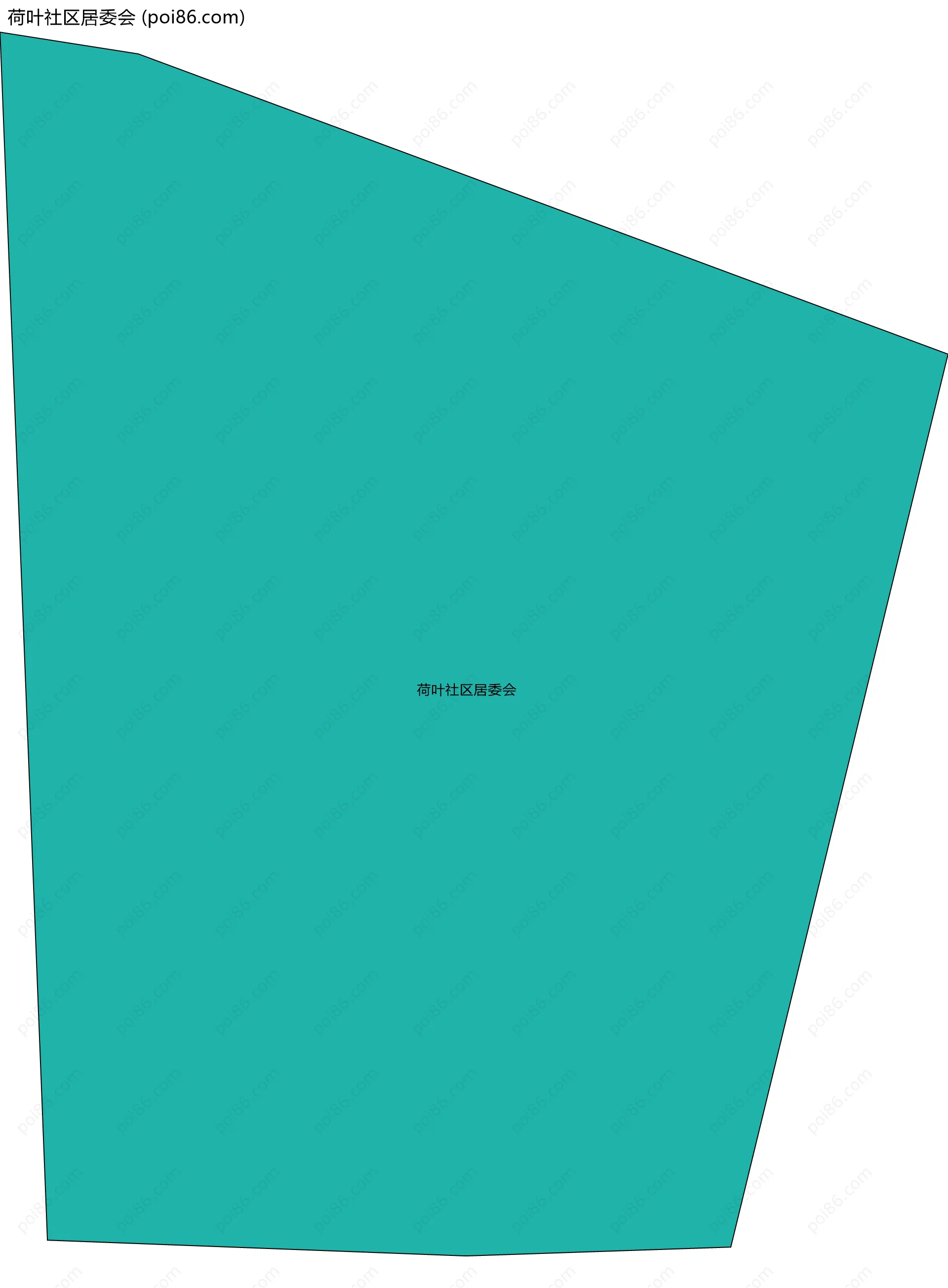 荷叶社区居委会边界地图