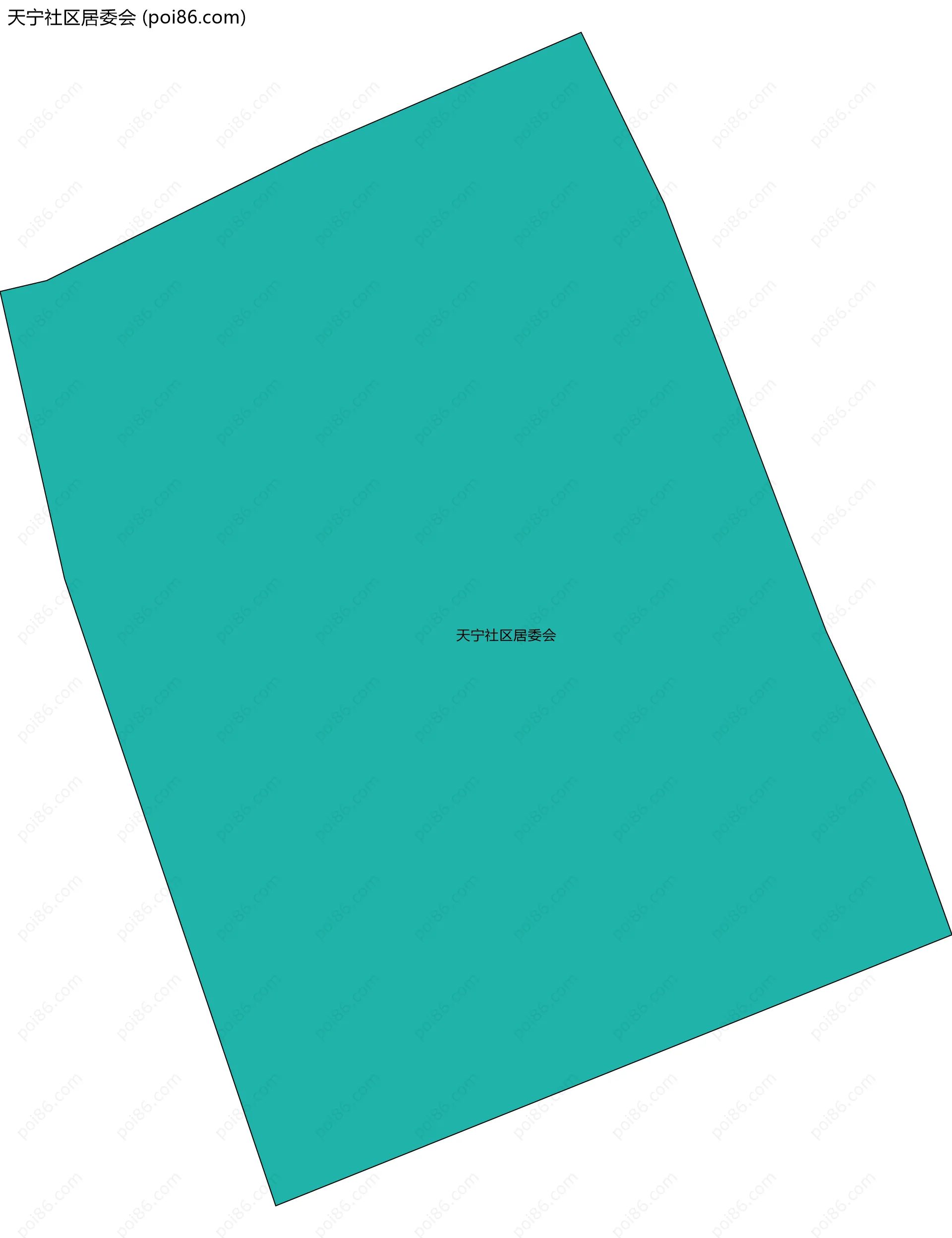 天宁社区居委会边界地图