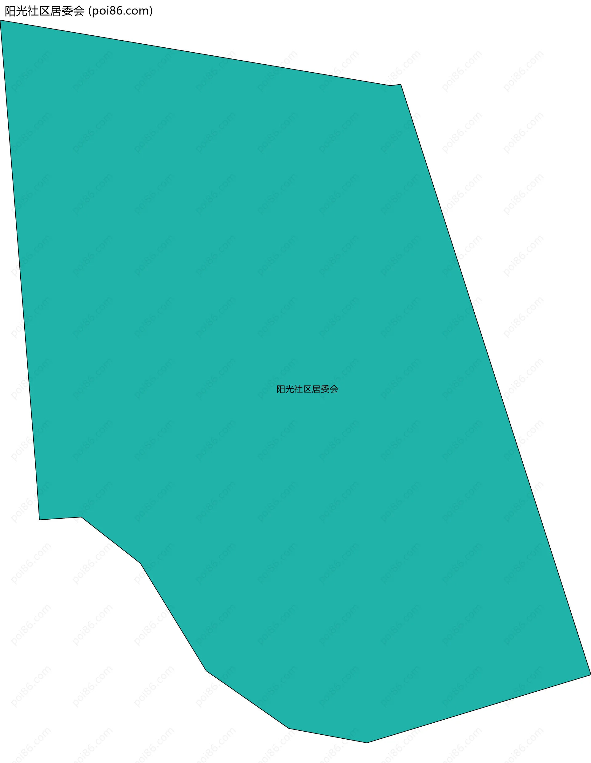 阳光社区居委会边界地图