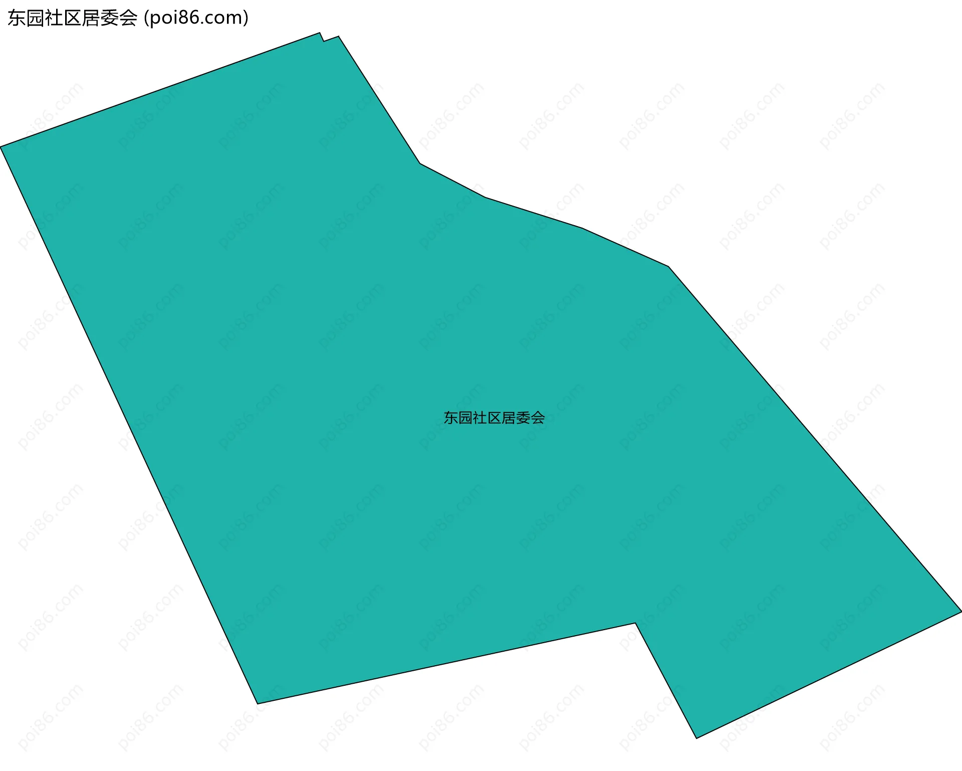 东园社区居委会边界地图