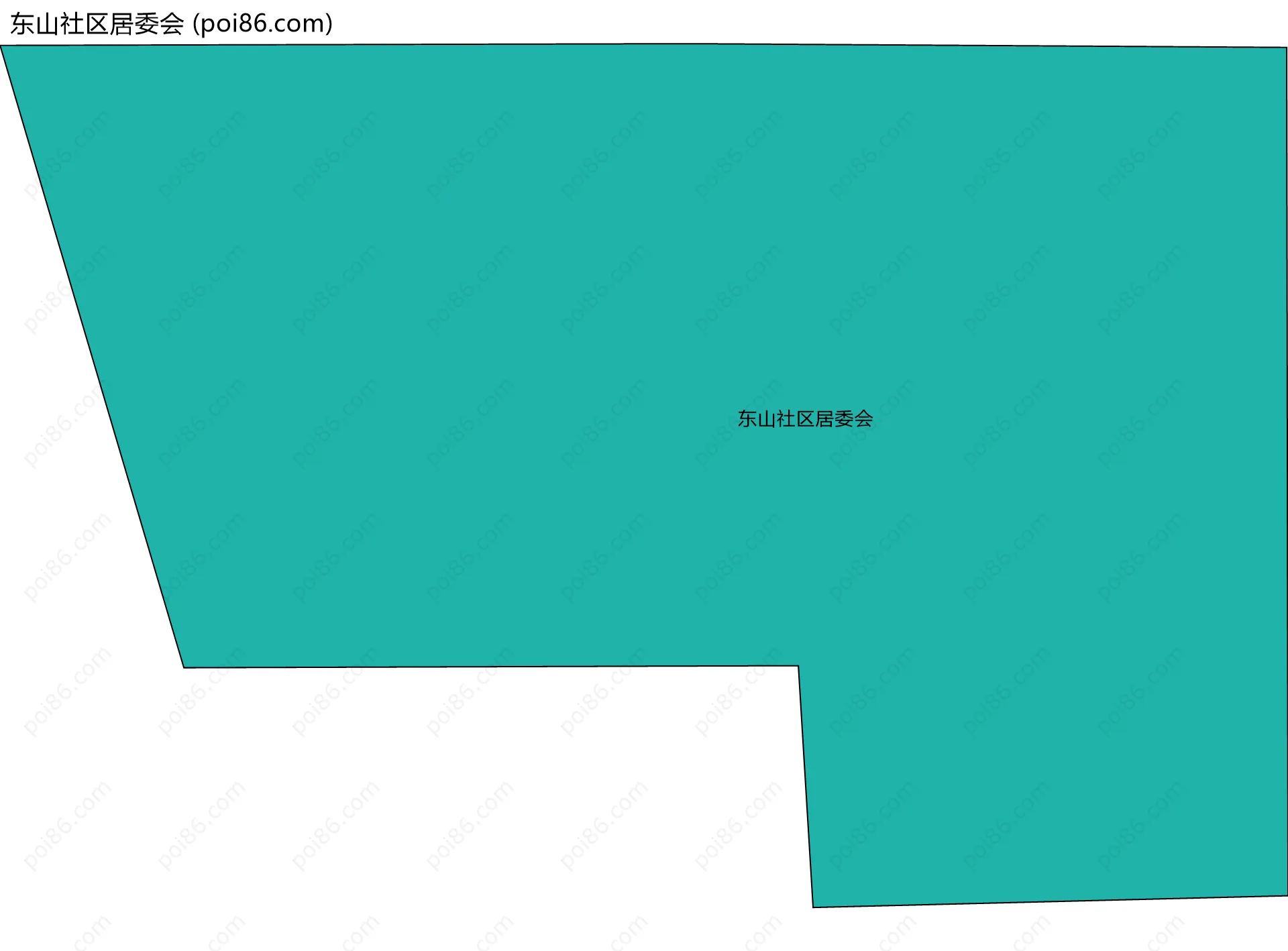东山社区居委会边界地图