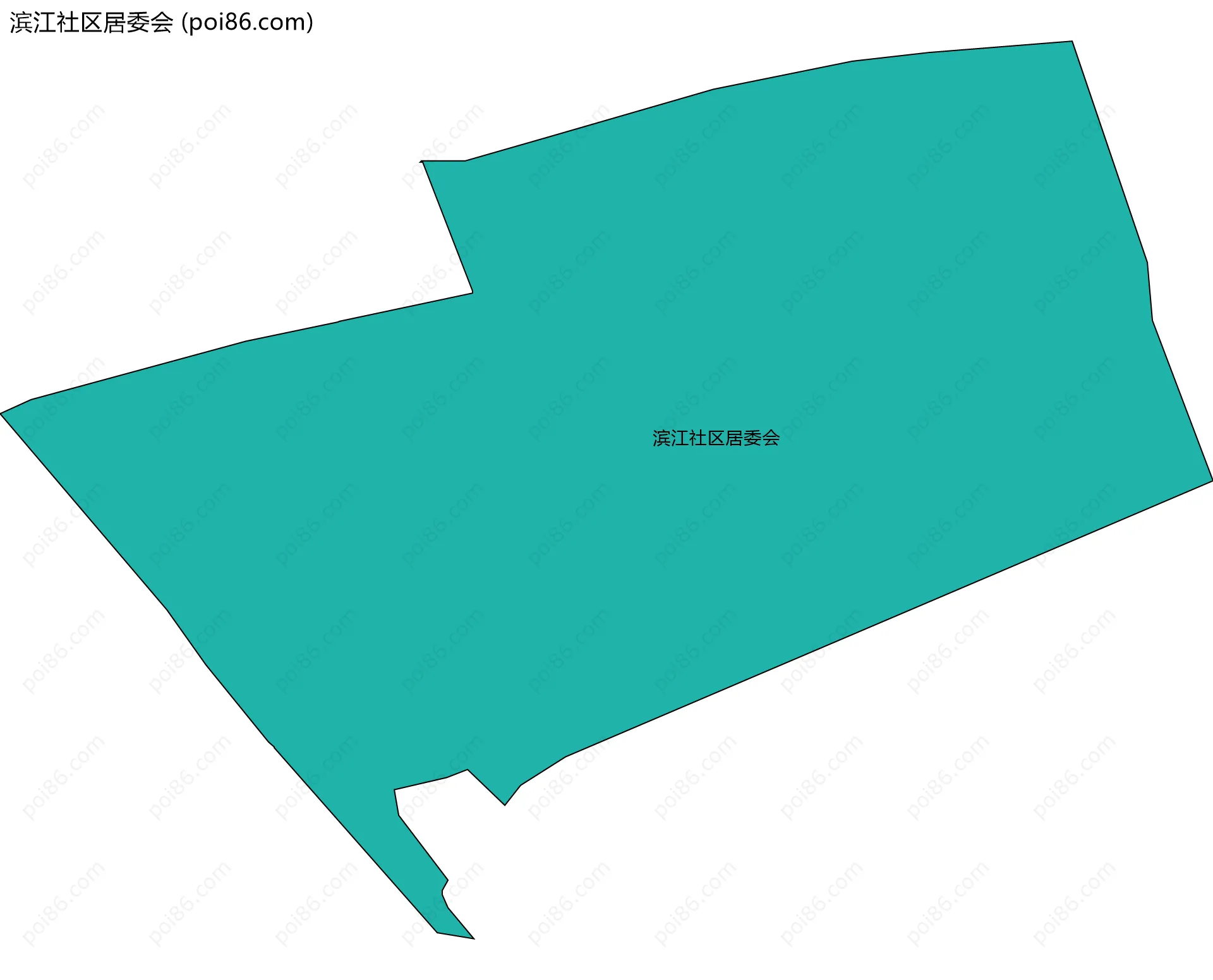 滨江社区居委会边界地图