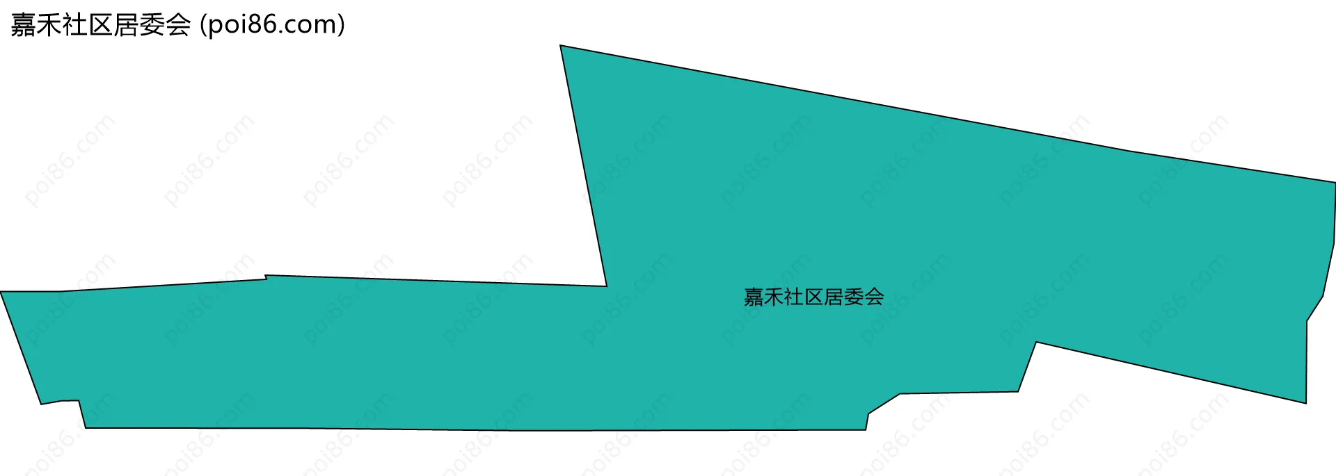 嘉禾社区居委会边界地图