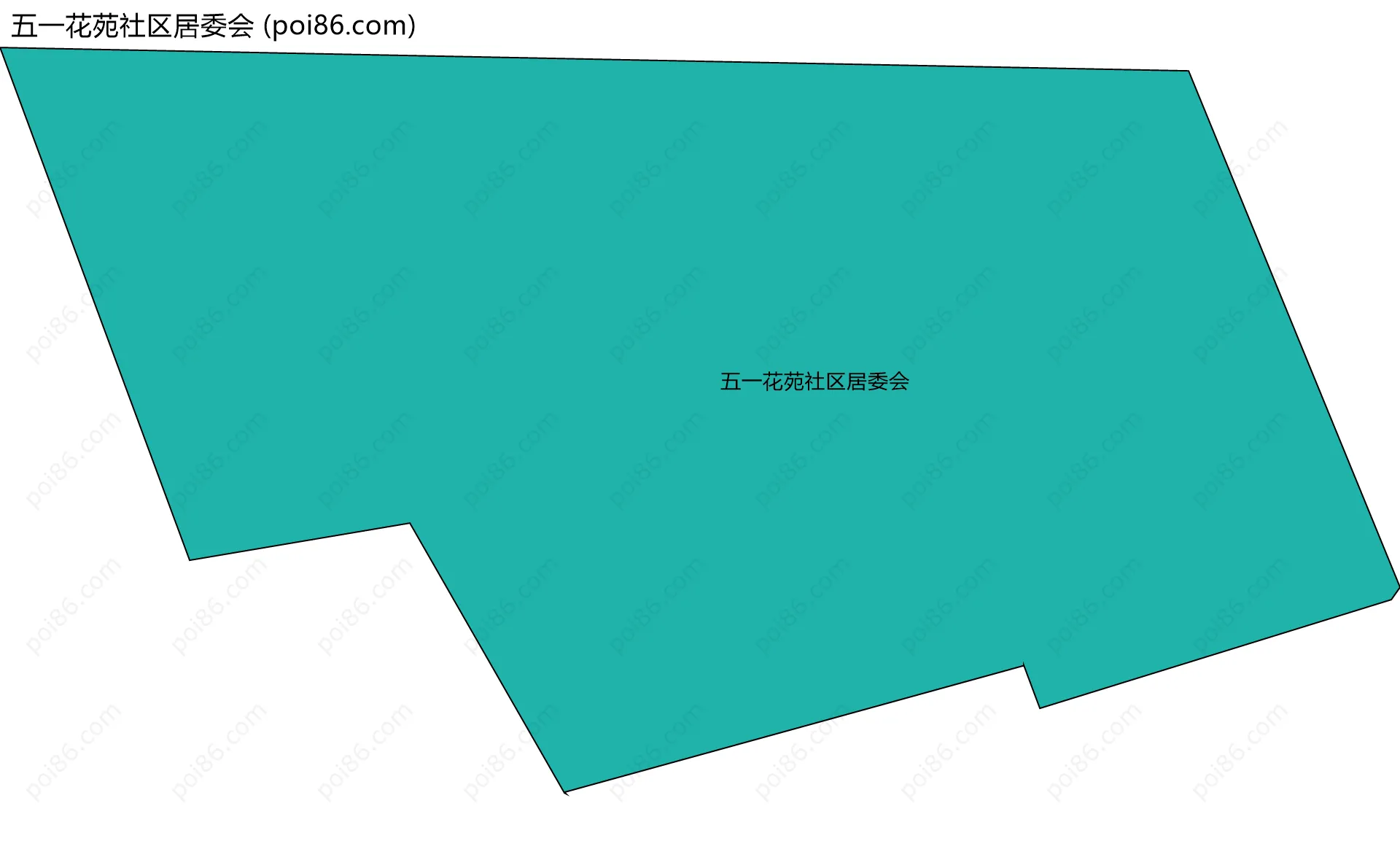 五一花苑社区居委会边界地图