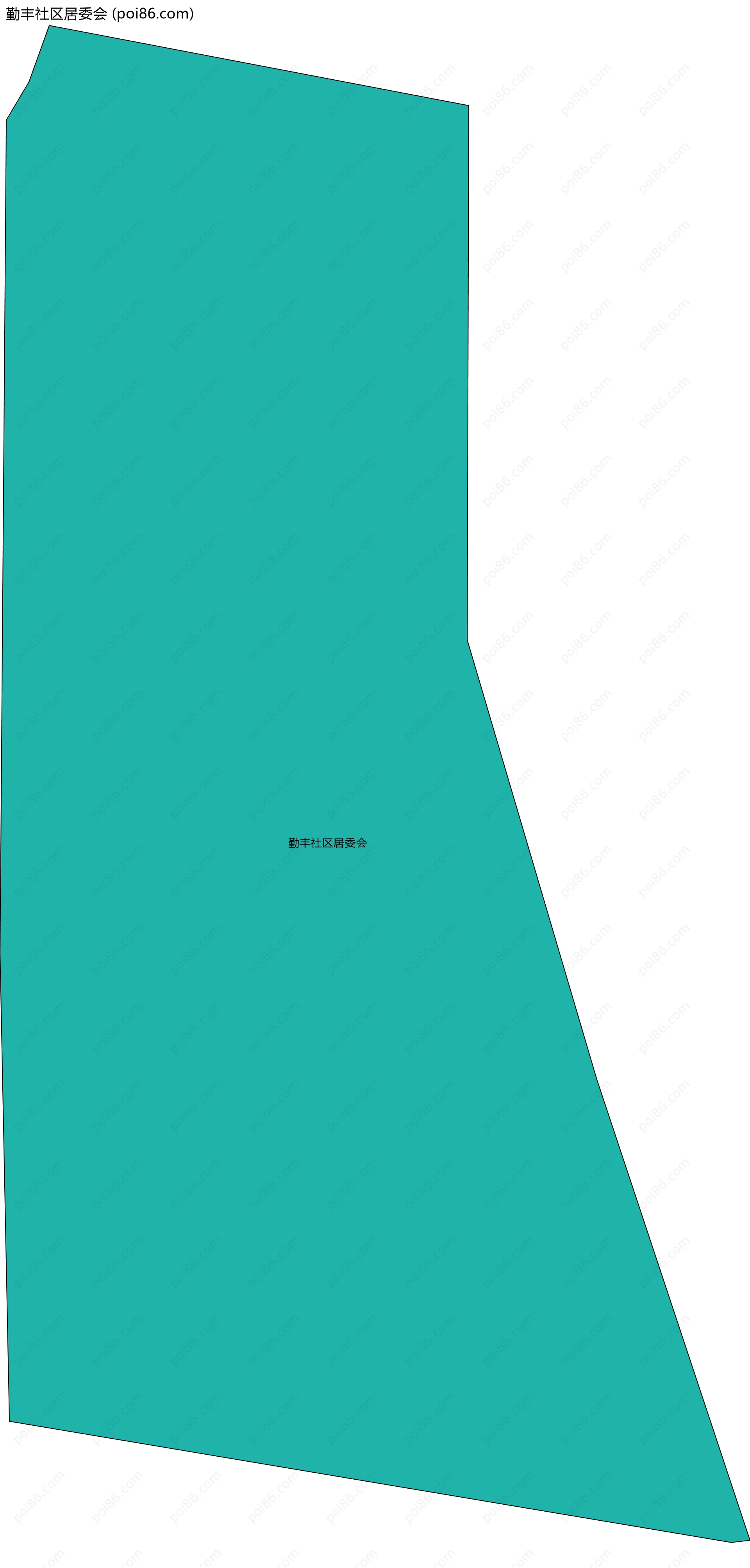 勤丰社区居委会边界地图