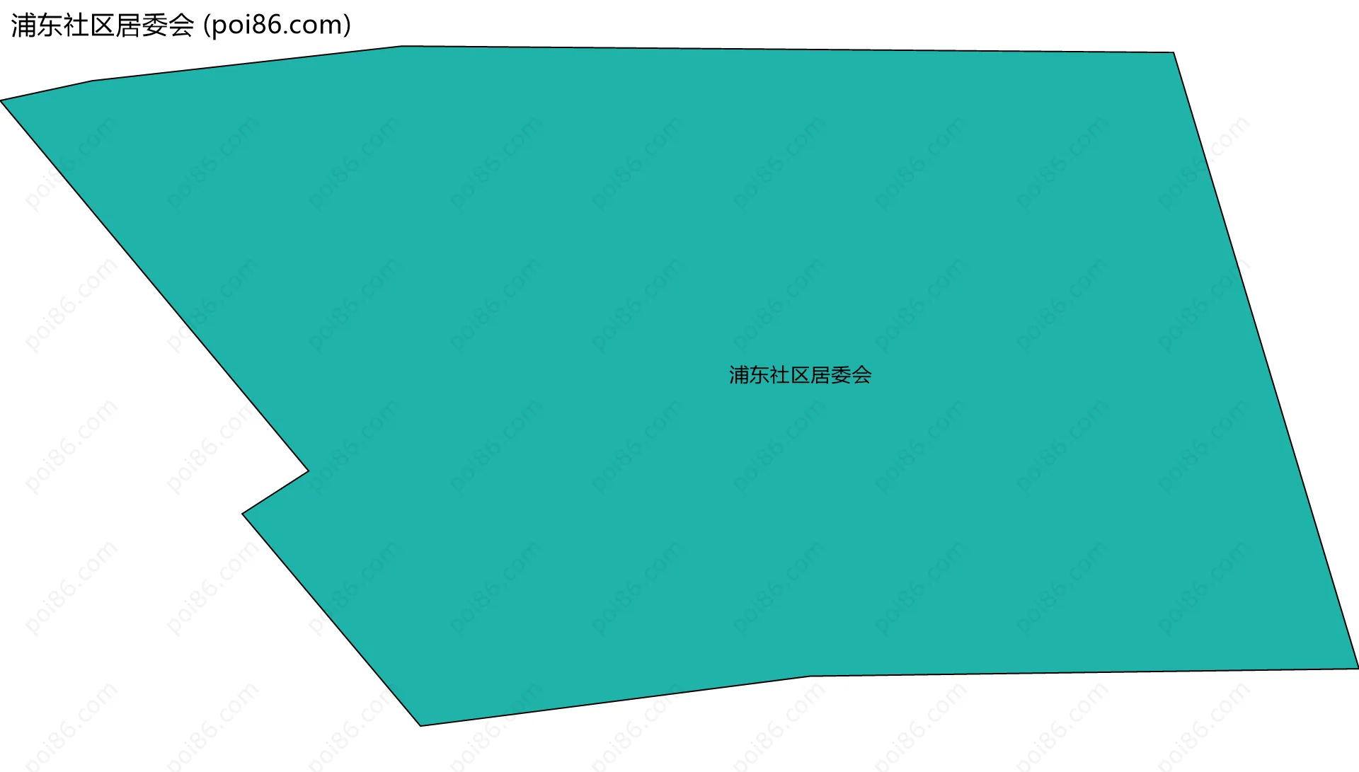 浦东社区居委会边界地图