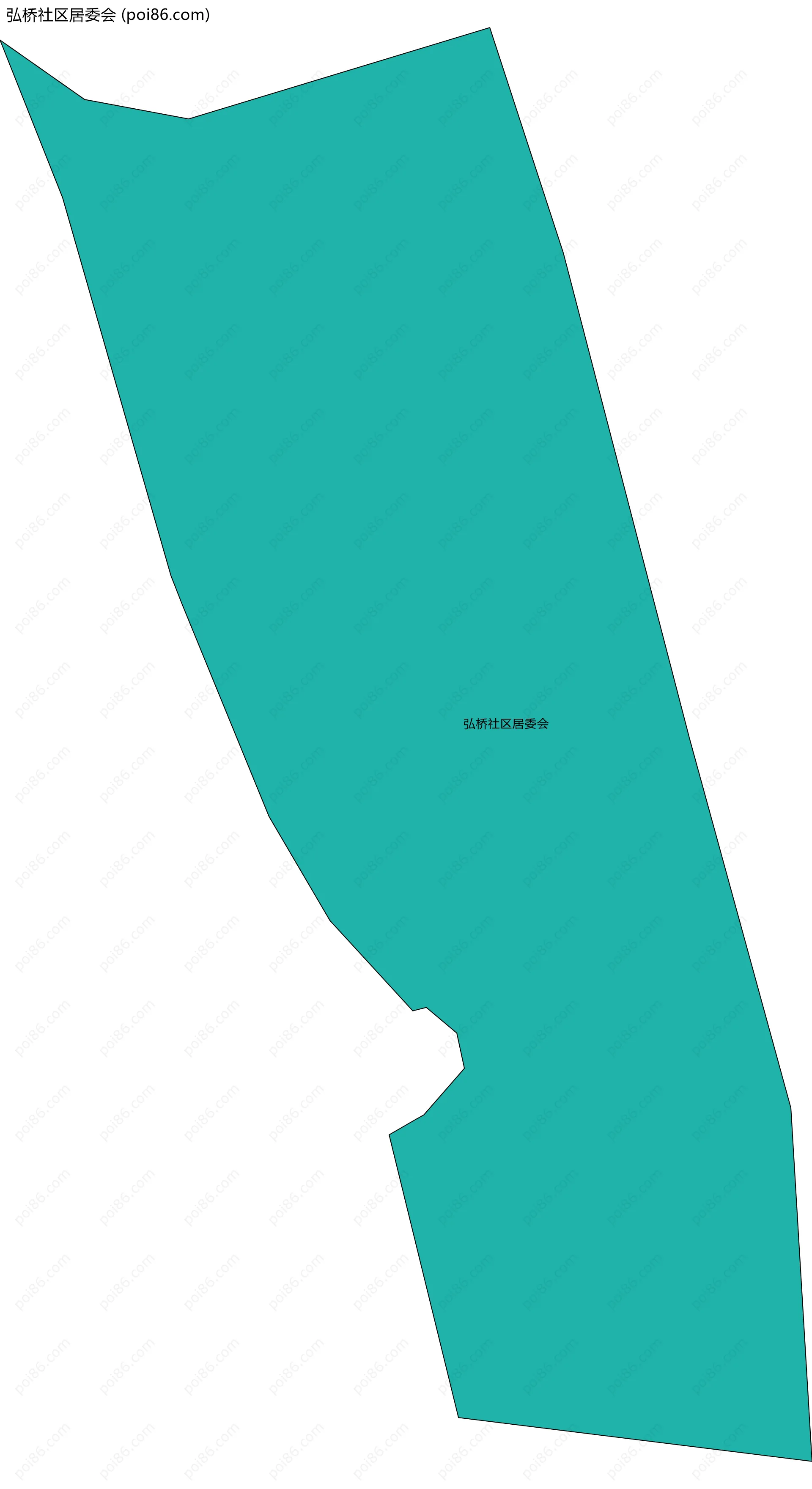 弘桥社区居委会边界地图