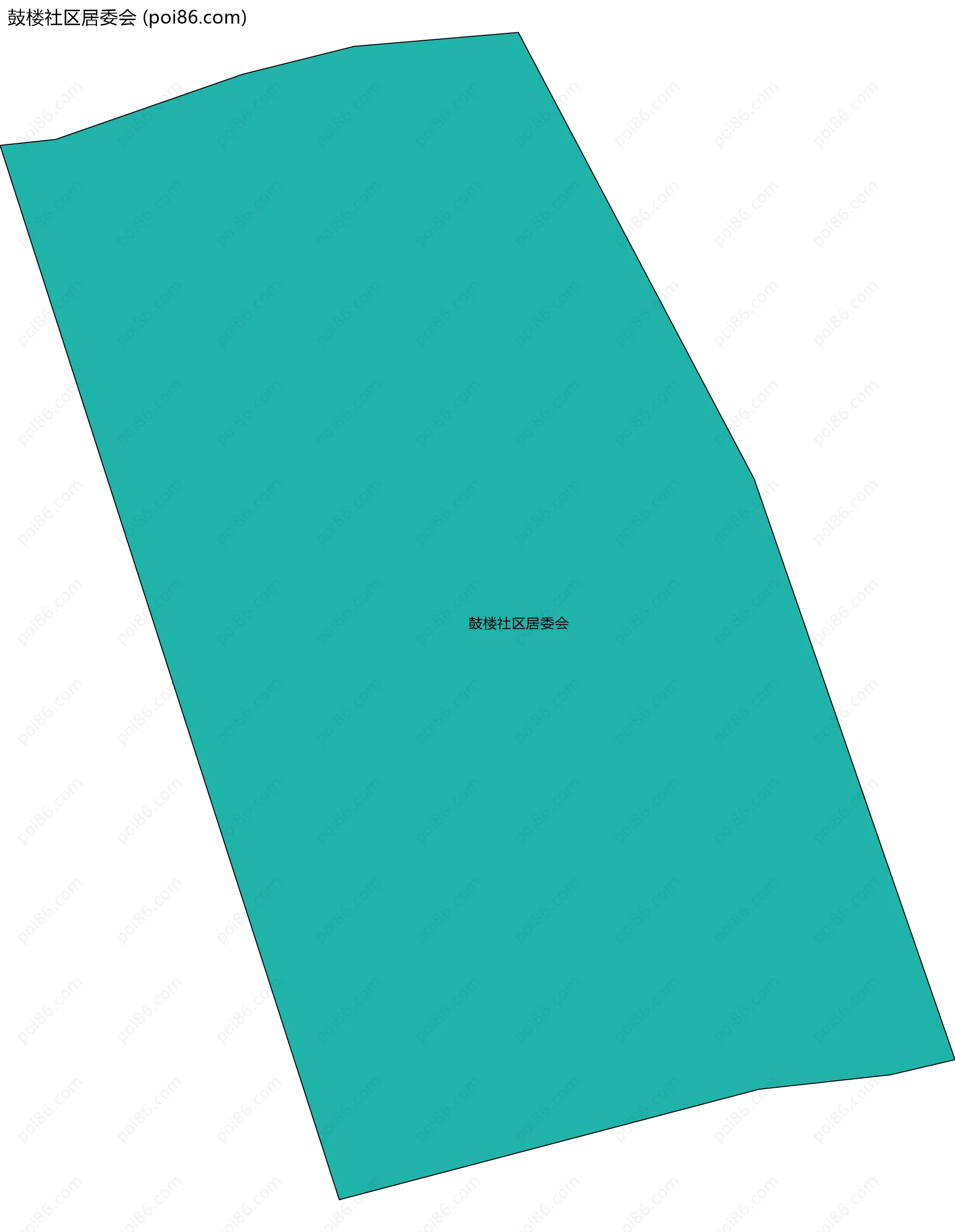 鼓楼社区居委会边界地图