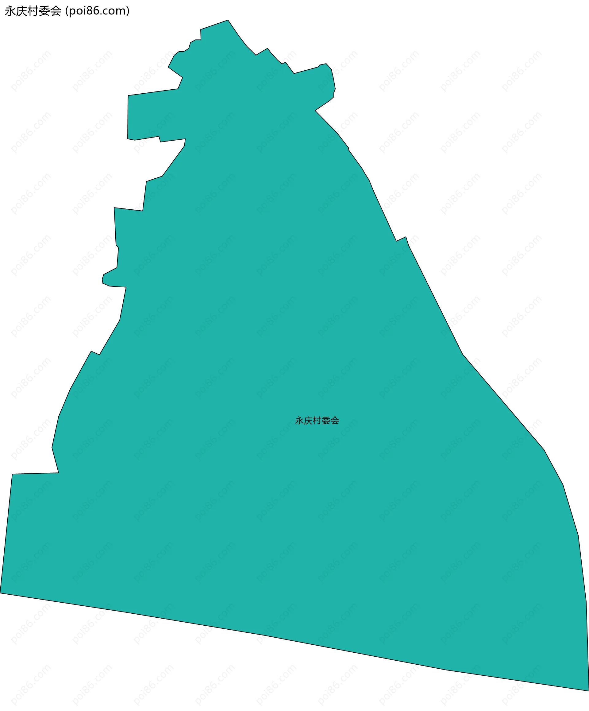 永庆村委会边界地图